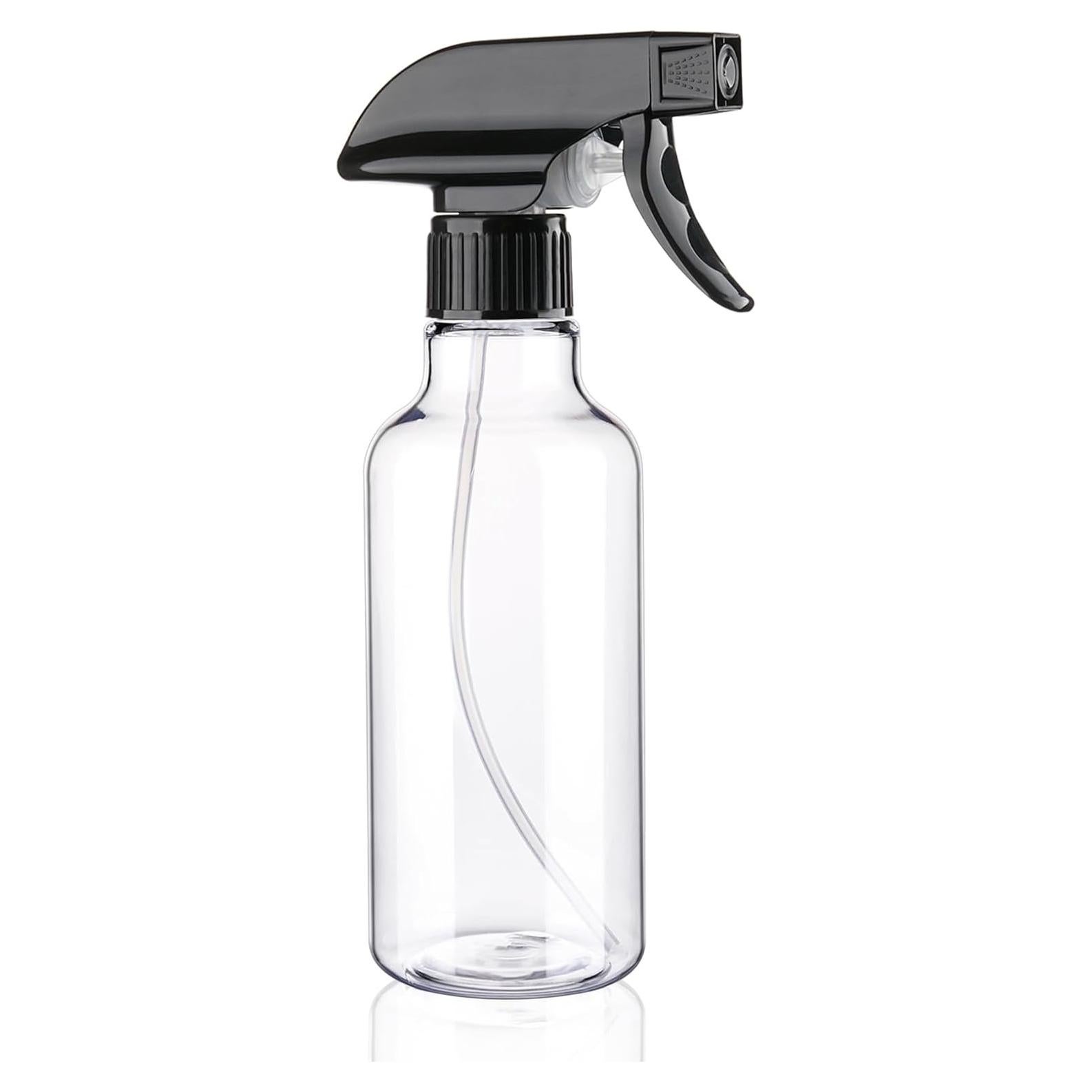 Botella de Spray Plástico Hethyo 12oz Negra Transparente