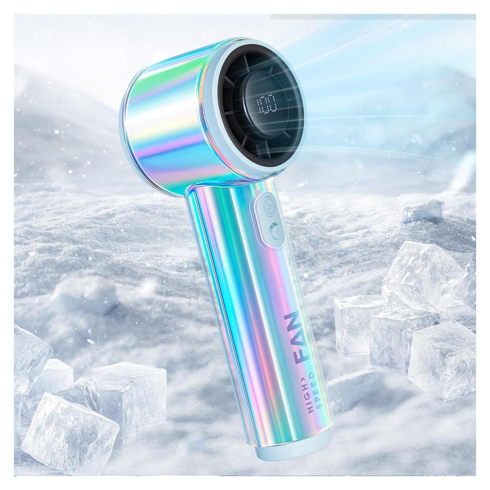 Ventilador Portátil de Mano ByNaRIX C08 Turbo 14000 RPM Azul