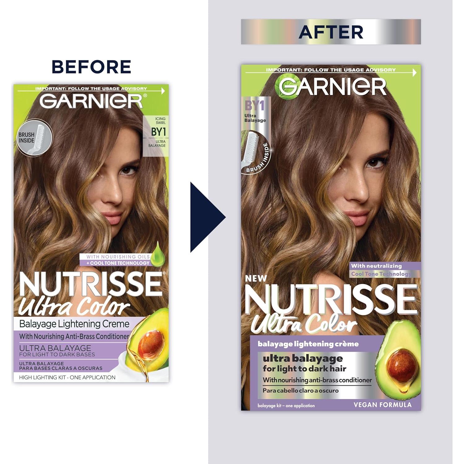 Garnier Nutrisse Ultra Color Tinte Cabello BY1 Remolino Hielo 1 Cuenta