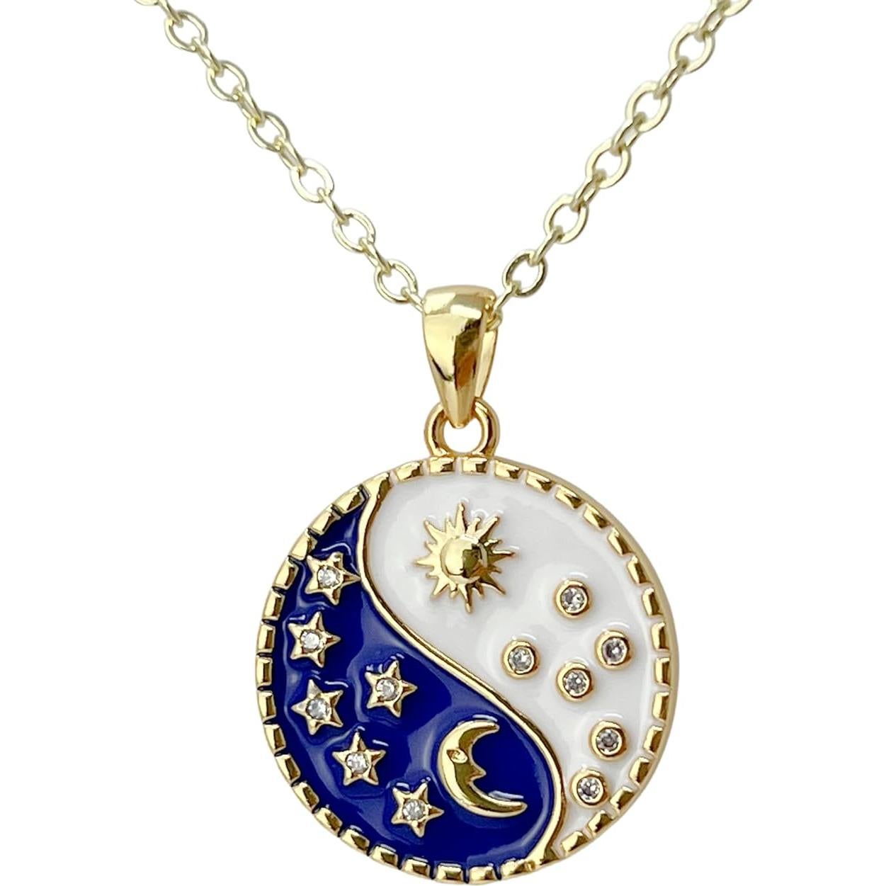 Collar de moneda dorada Yin Yang UMBRELLALABORATORY 45.72 cm