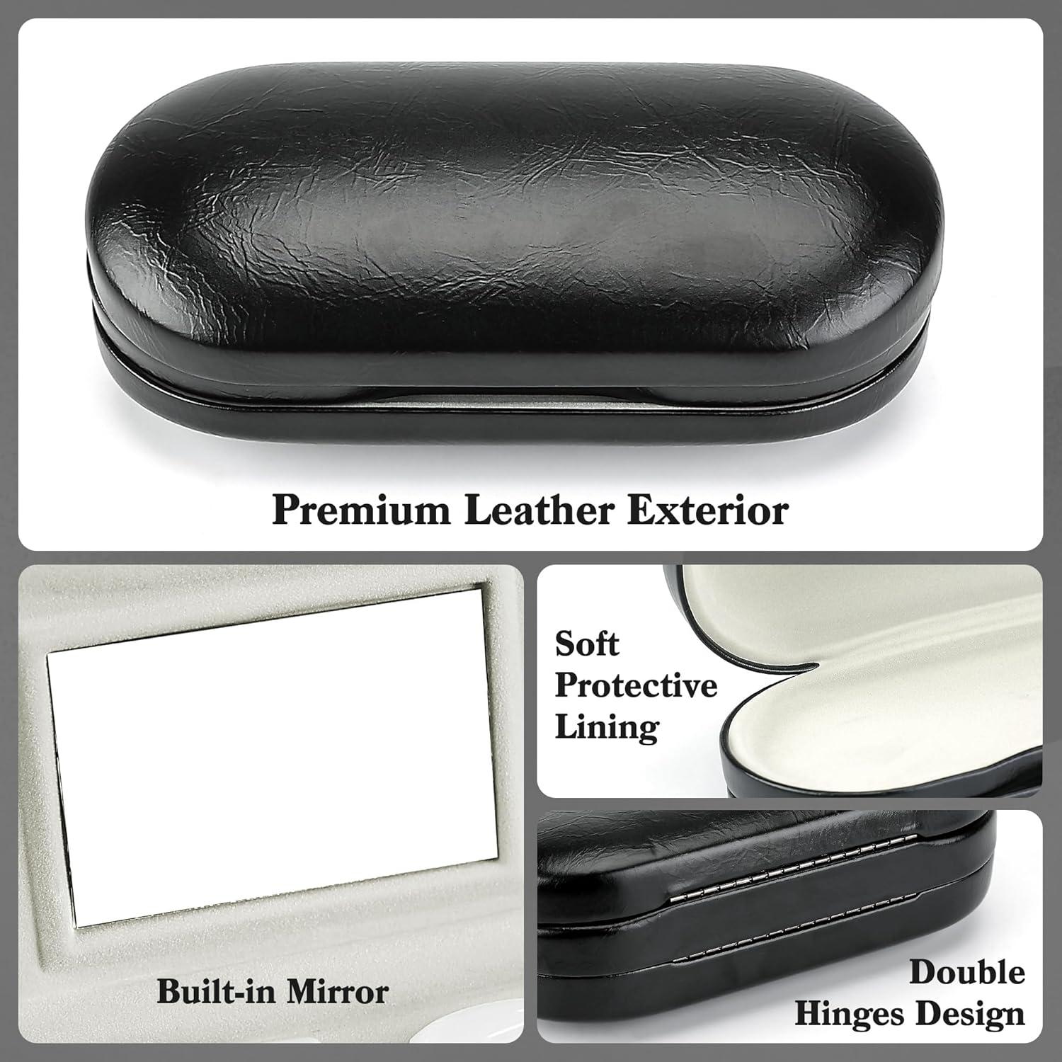 Estuche 2 en 1 para Lentes de Contacto y Gafas Zettokete Negro