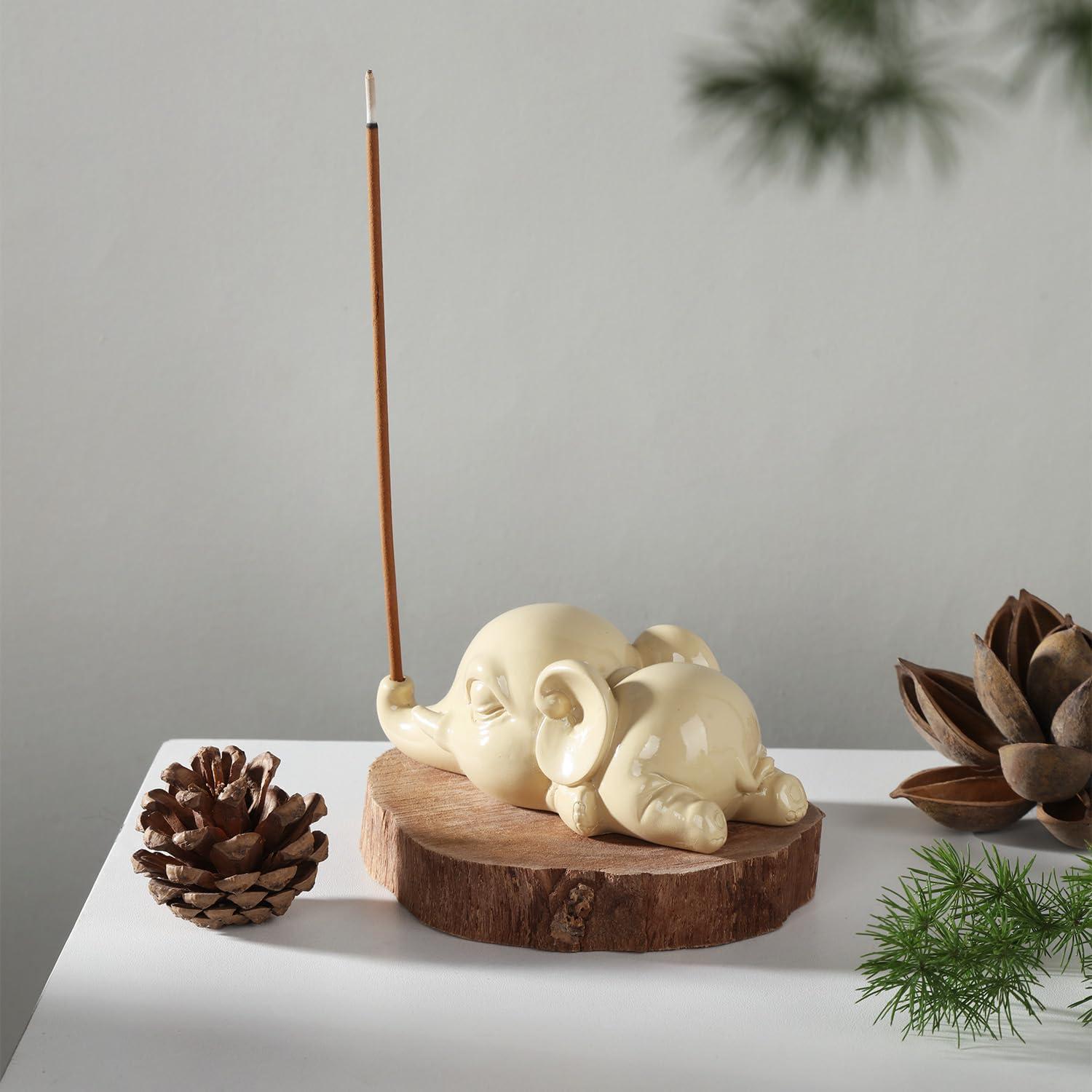 Soporte de Incienso Elefante Cacukap - Resina Ecológica