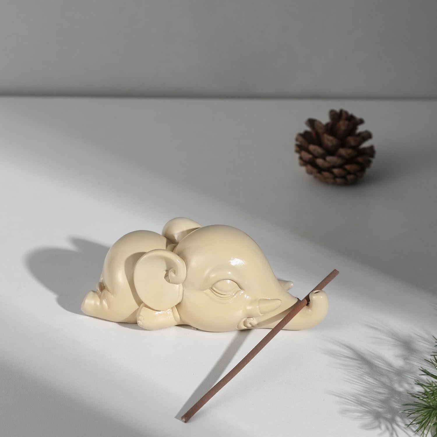 Soporte de Incienso Elefante Cacukap - Resina Ecológica