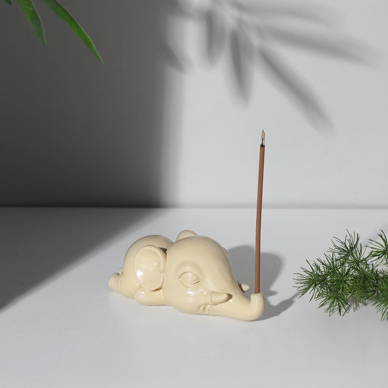 Soporte de Incienso Elefante Cacukap - Resina Ecológica
