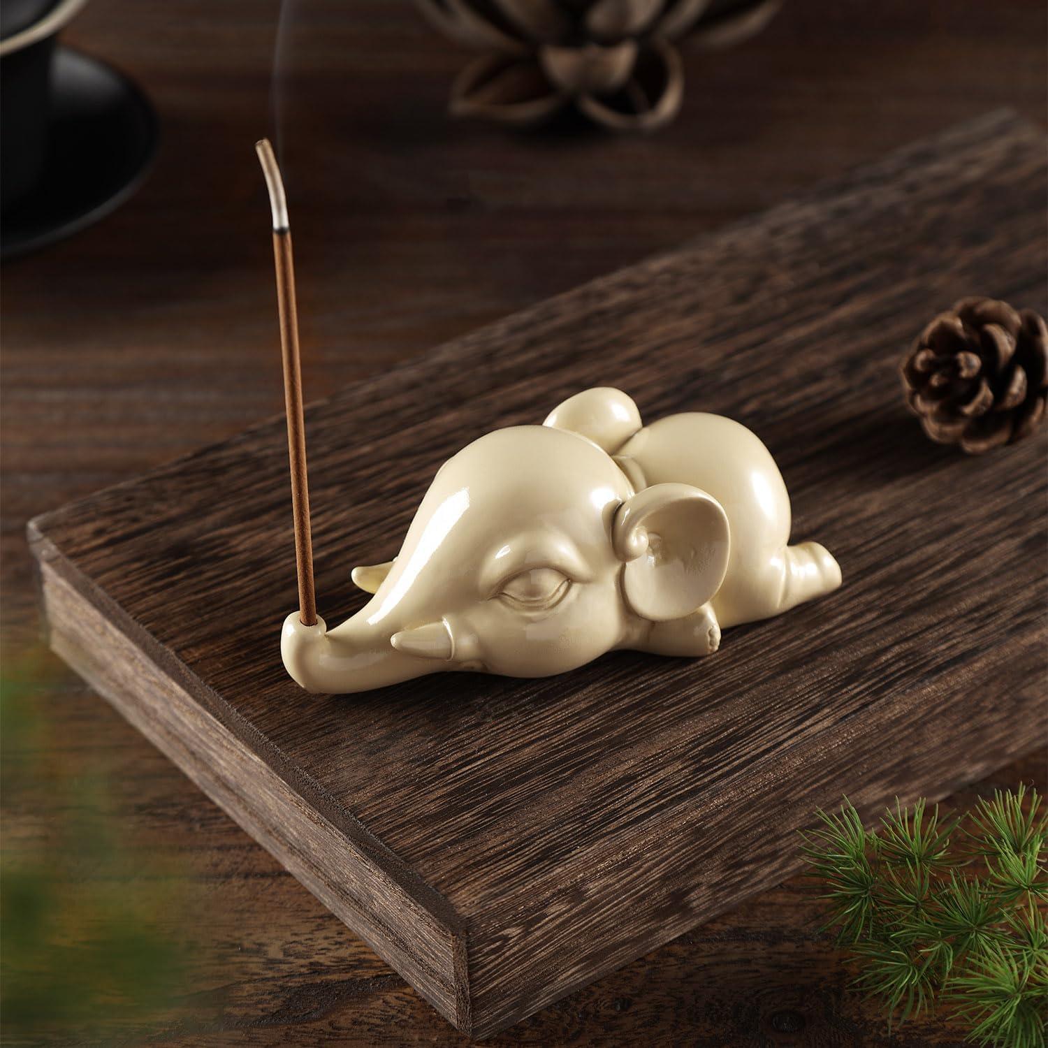 Soporte de Incienso Elefante Cacukap - Resina Ecológica