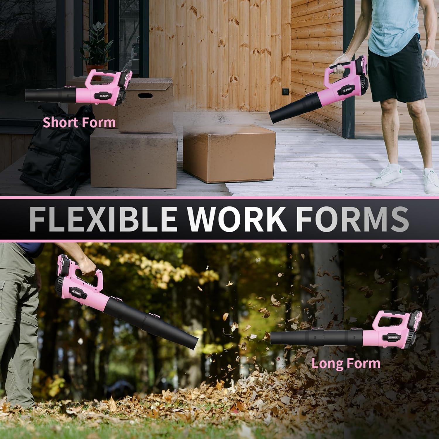 Soplador de Hojas Inalámbrico LEAPUL LP69 21V 2 Baterías 2.0Ah