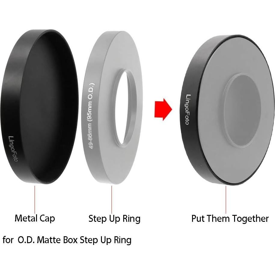 Tapa de Metal para Anillo Adaptador O.D. Matte Box 80mm 85mm 95mm