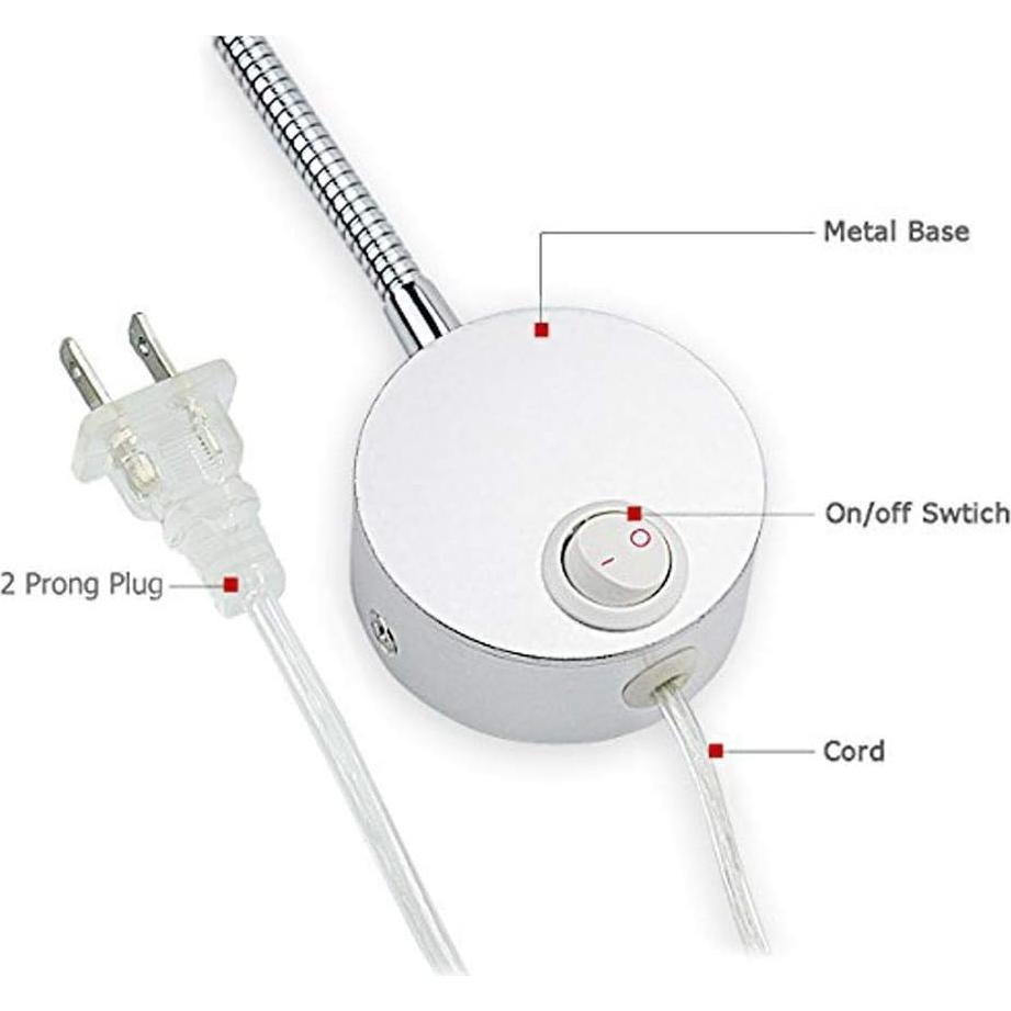 Lámpara de Lectura LED Lysed 3W Luz Natural Montaje en Pared