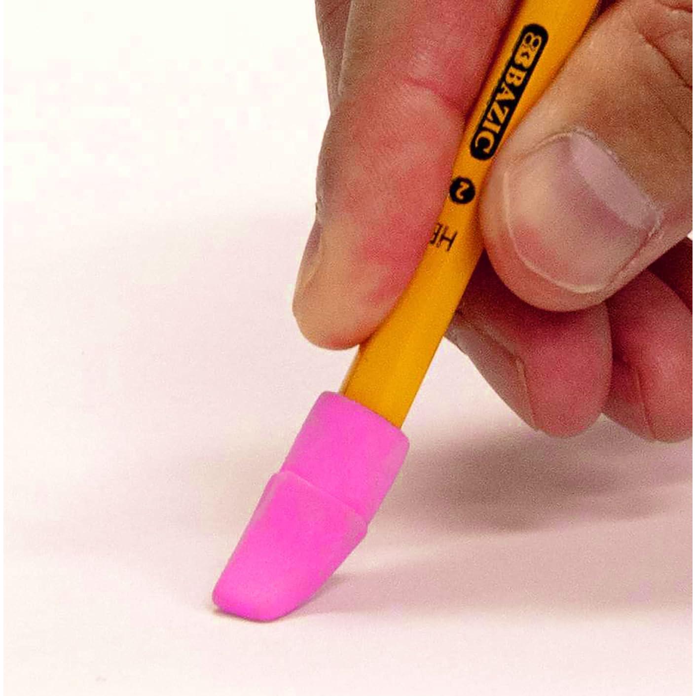 Borradores de Lápiz BAZIC 20 Unidades Color Neón Sin Látex