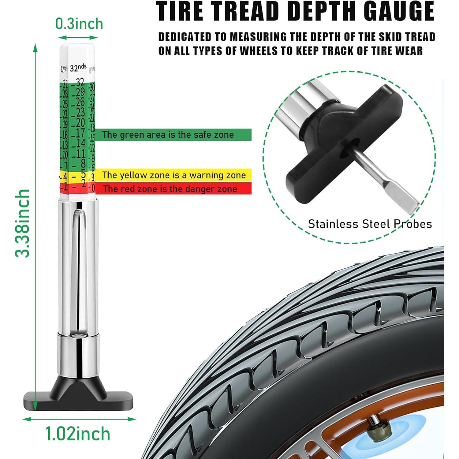 Medidor de Profundidad de Banda de Rodadura Augeny - 1 PC
