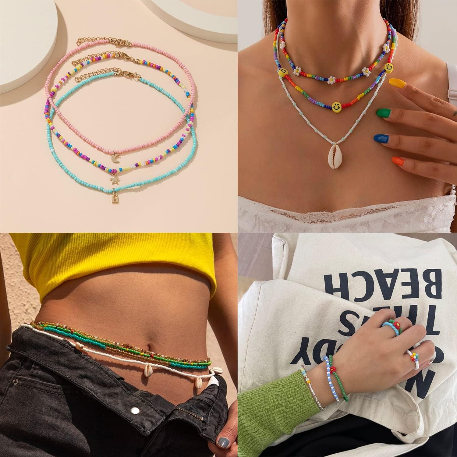 Kit de Cuentas de Vidrio Urradia 35000pcs 2mm para Joyería