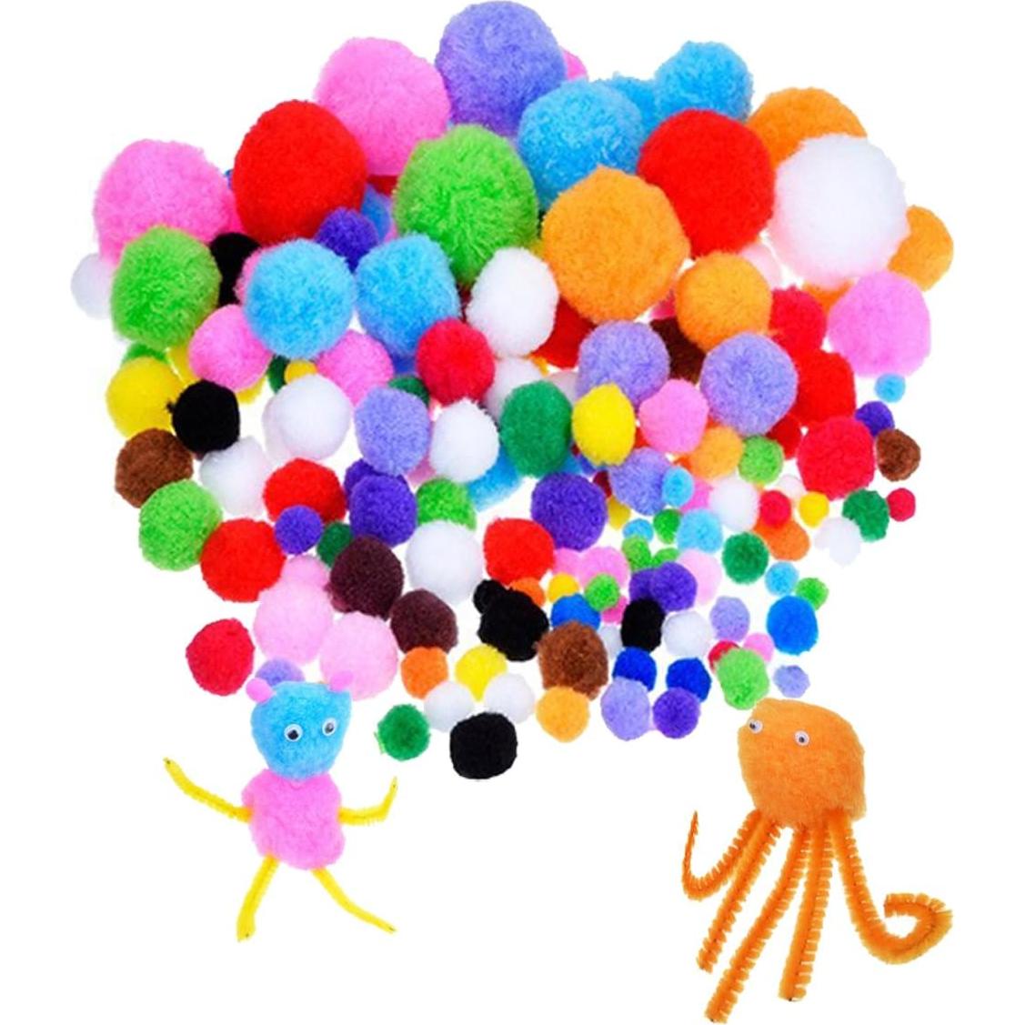 Kit de Manualidades DOITEM 590 Piezas con Limpiapipas y Pompones