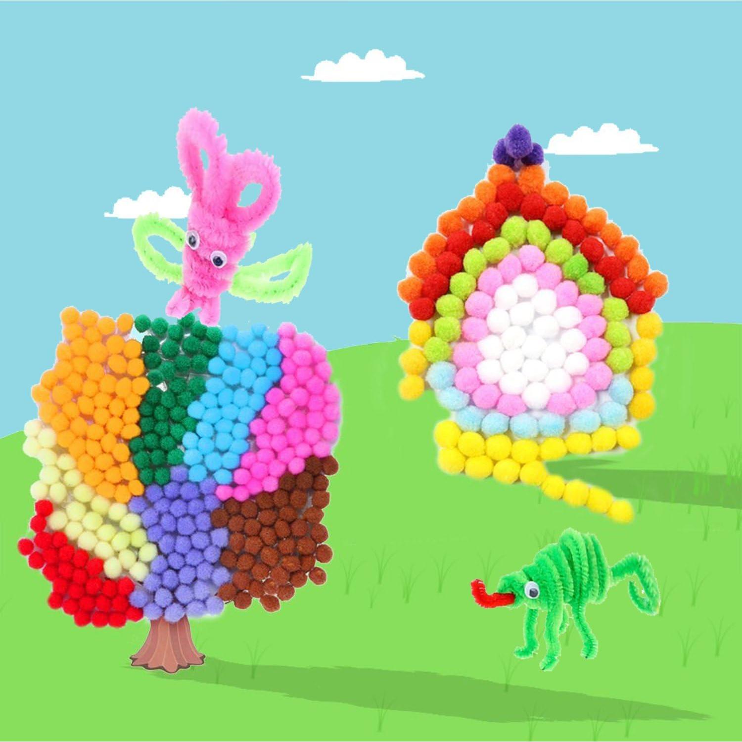 Kit de Manualidades DOITEM 590 Piezas con Limpiapipas y Pompones