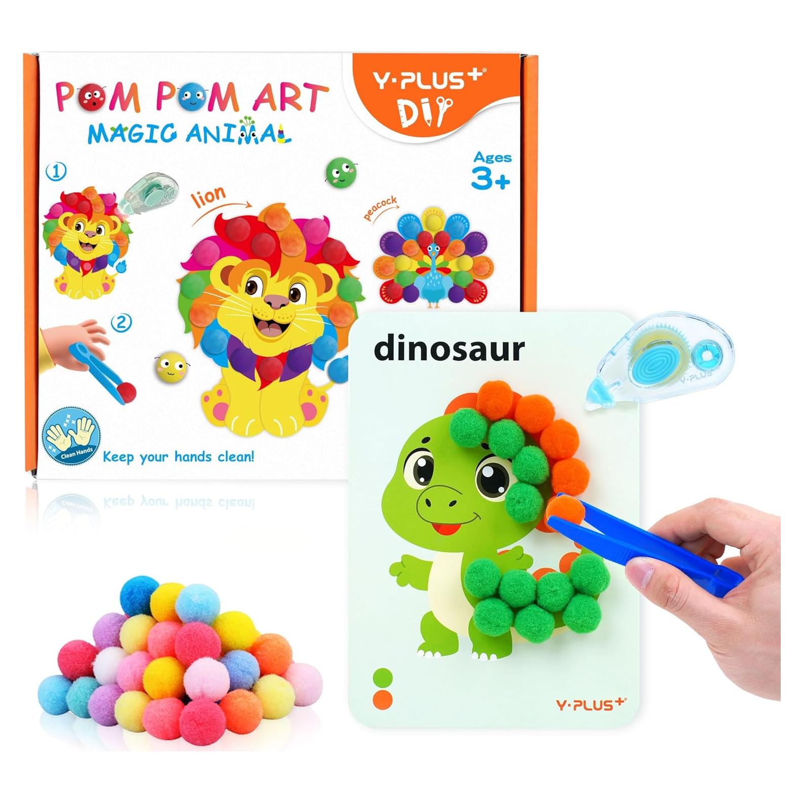 Kits de Manualidades YPLUS con Pompones - Arte para Niños 3+