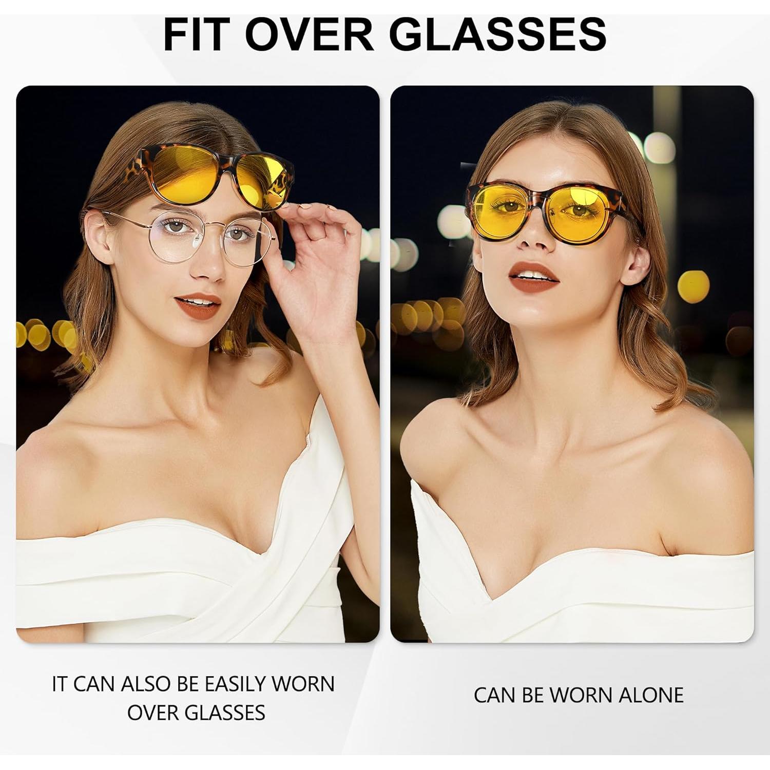 Gafas de Visión Nocturna URUMQI para Mujeres - Polarizadas Amarillas