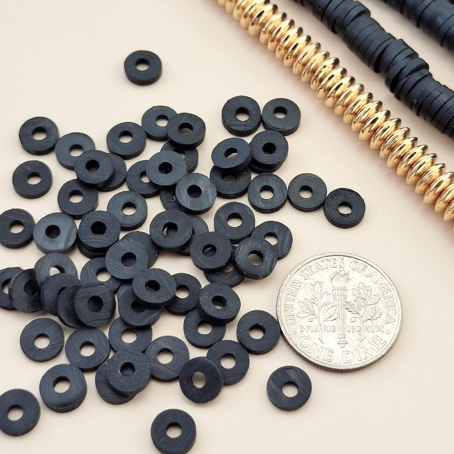 Kit de cuentas de arcilla plana Bocar 6mm 10 hebras 3300 pcs