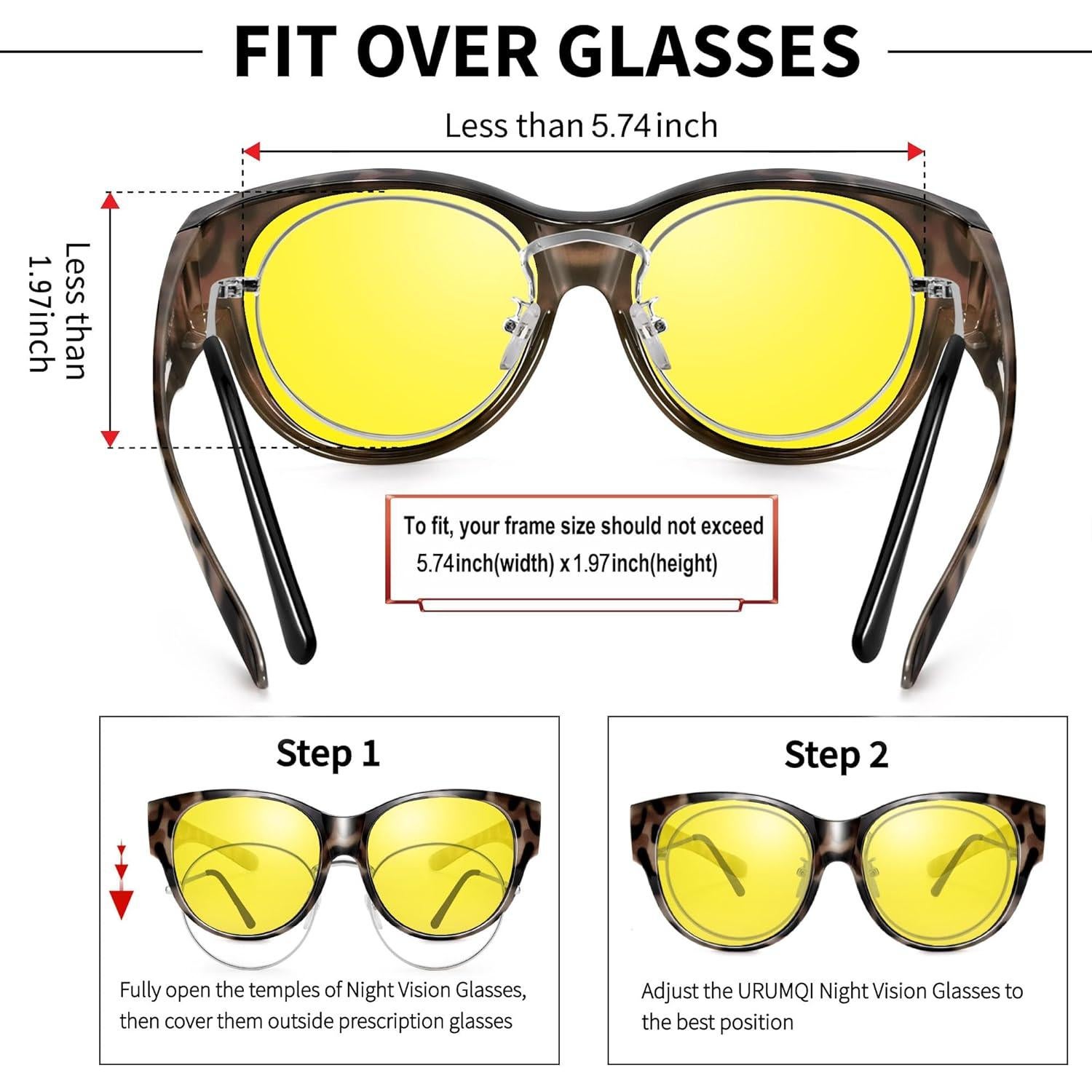 Gafas de Visión Nocturna URUMQI para Mujeres Polarizadas HD