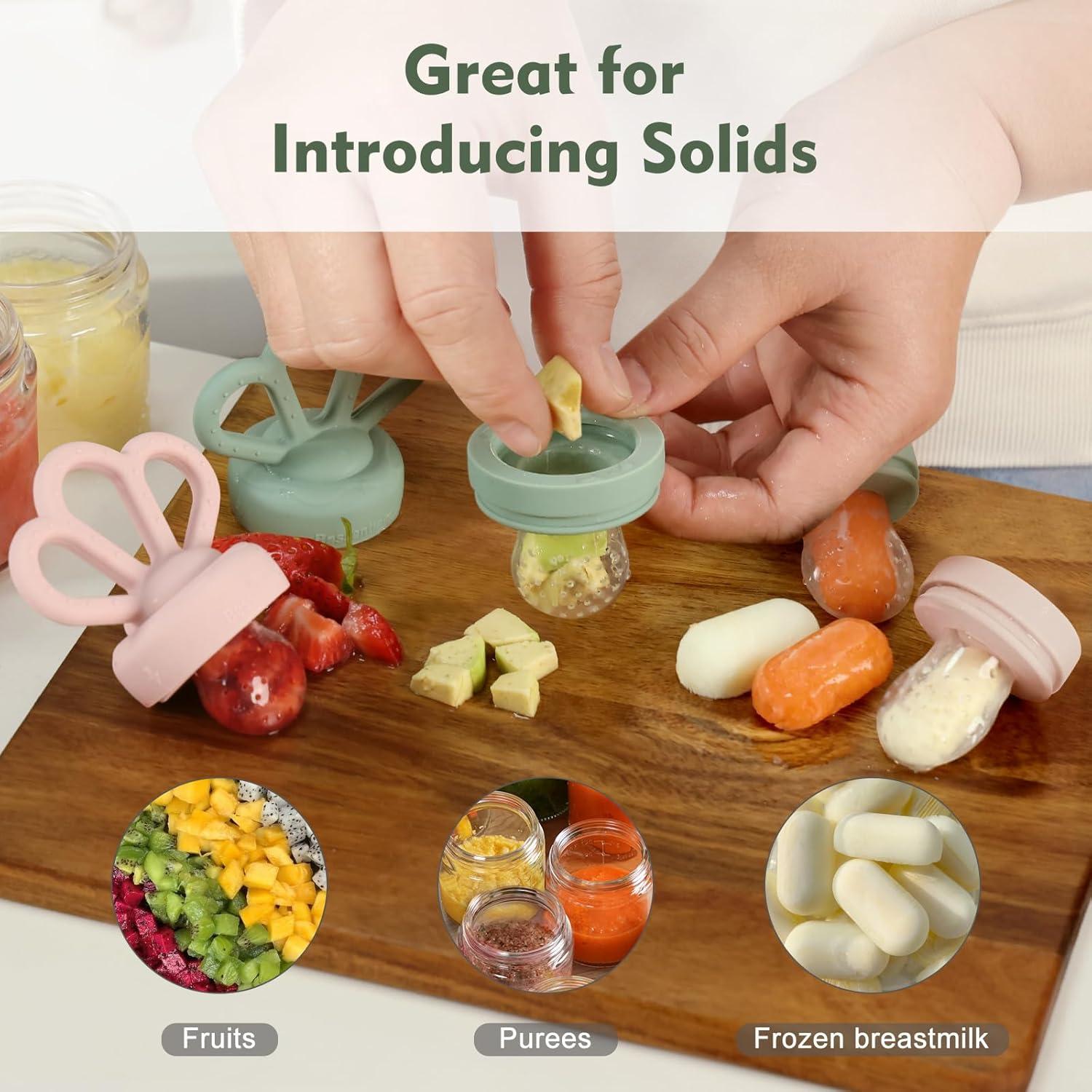 Alimentador de Frutas para Bebés Bessentials - Silicona Libre de BPA