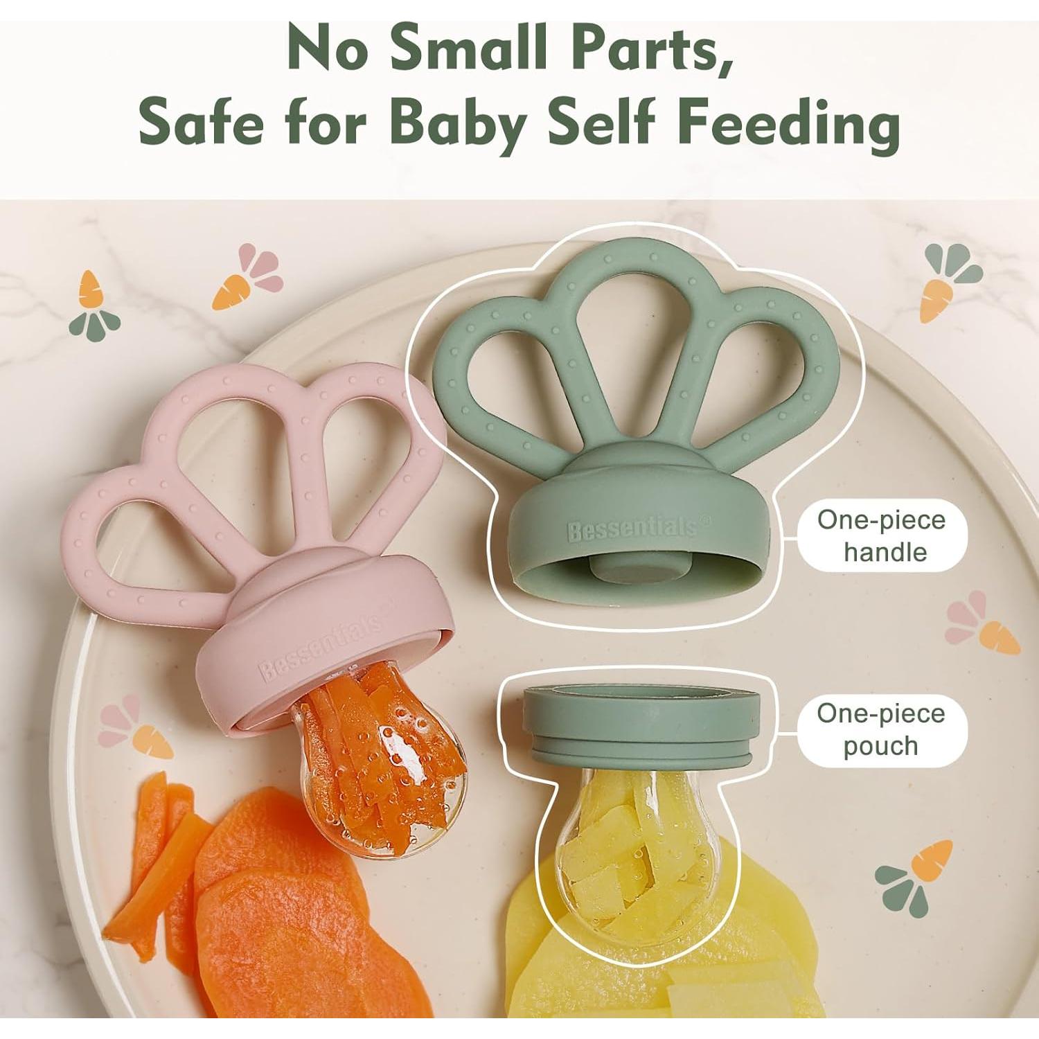 Alimentador de Frutas para Bebés Bessentials - Silicona Libre de BPA