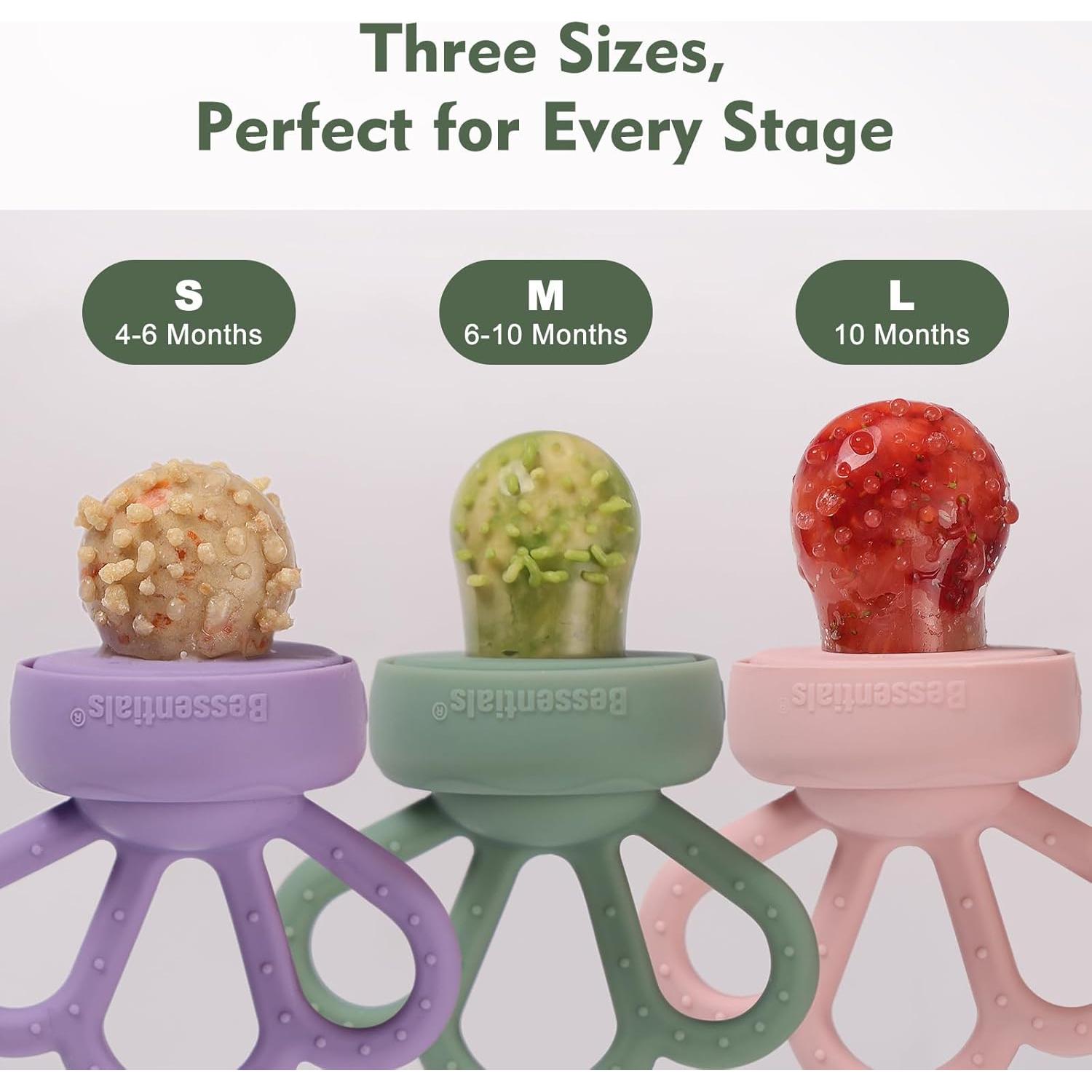 Alimentador de Frutas para Bebés Bessentials - Silicona Libre de BPA