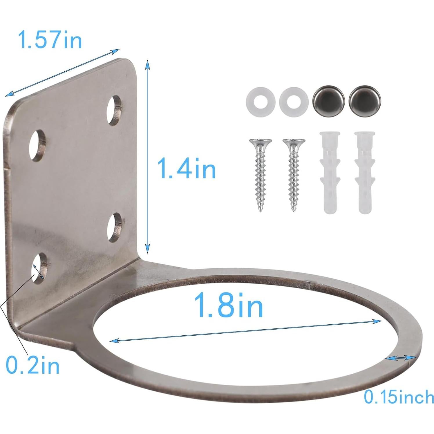 Soporte de Acero Inoxidable y Tubo de Reemplazo para Pluviómetro HUTNUOY