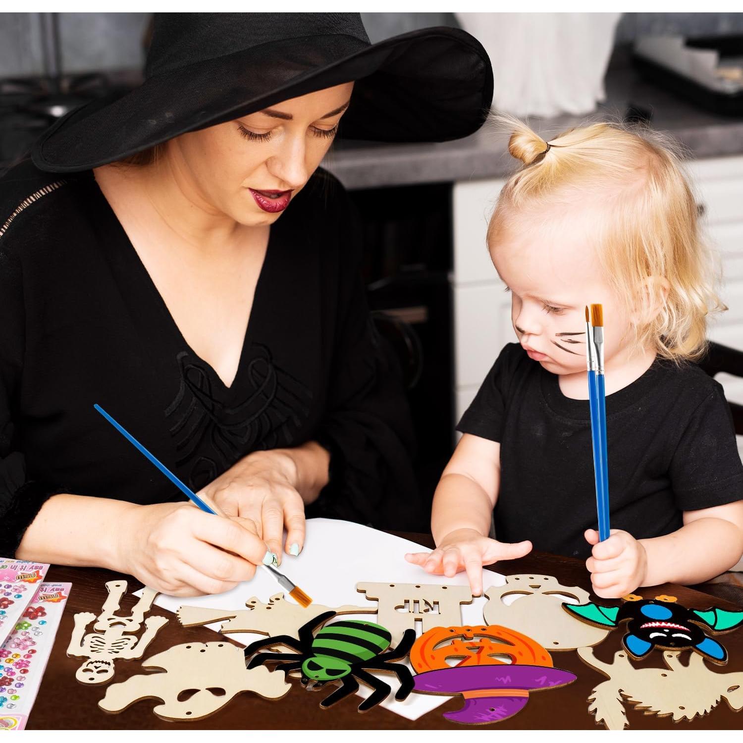 Kit de Campanas de Viento Halloween XJWWHZ 9 Piezas Manualidades