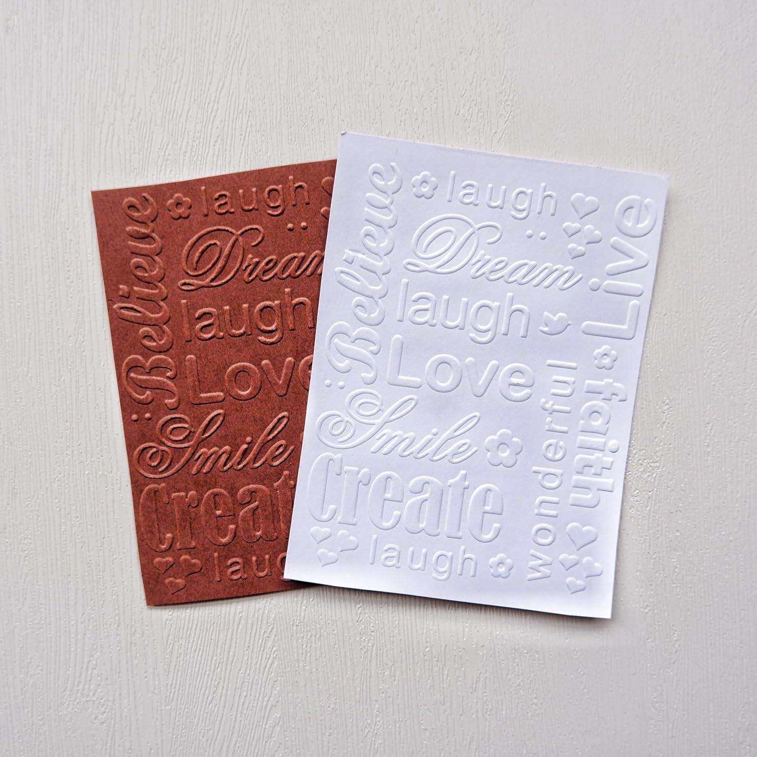 Carpeta de Embossing DIYology Palabras de Deseo 10.6x14.5 cm
