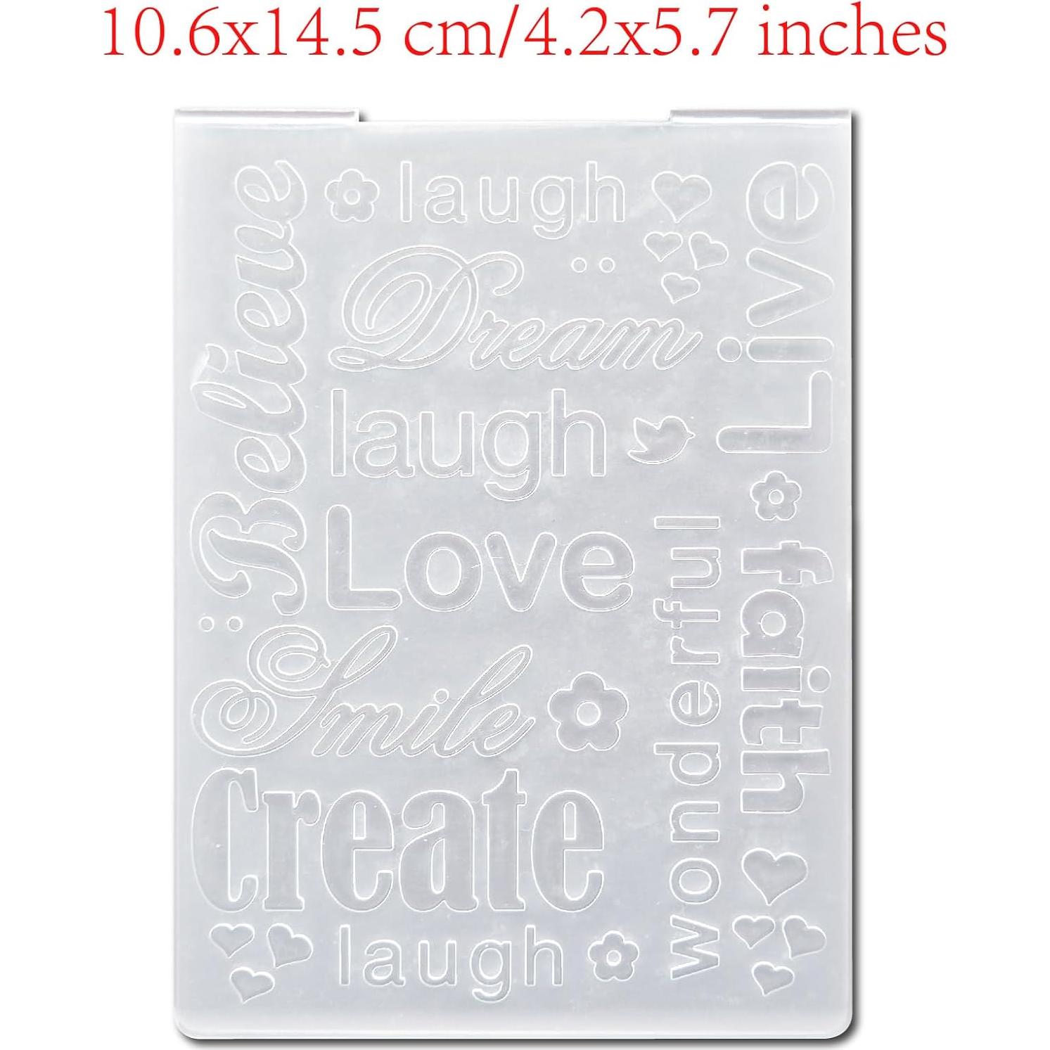 Carpeta de Embossing DIYology Palabras de Deseo 10.6x14.5 cm