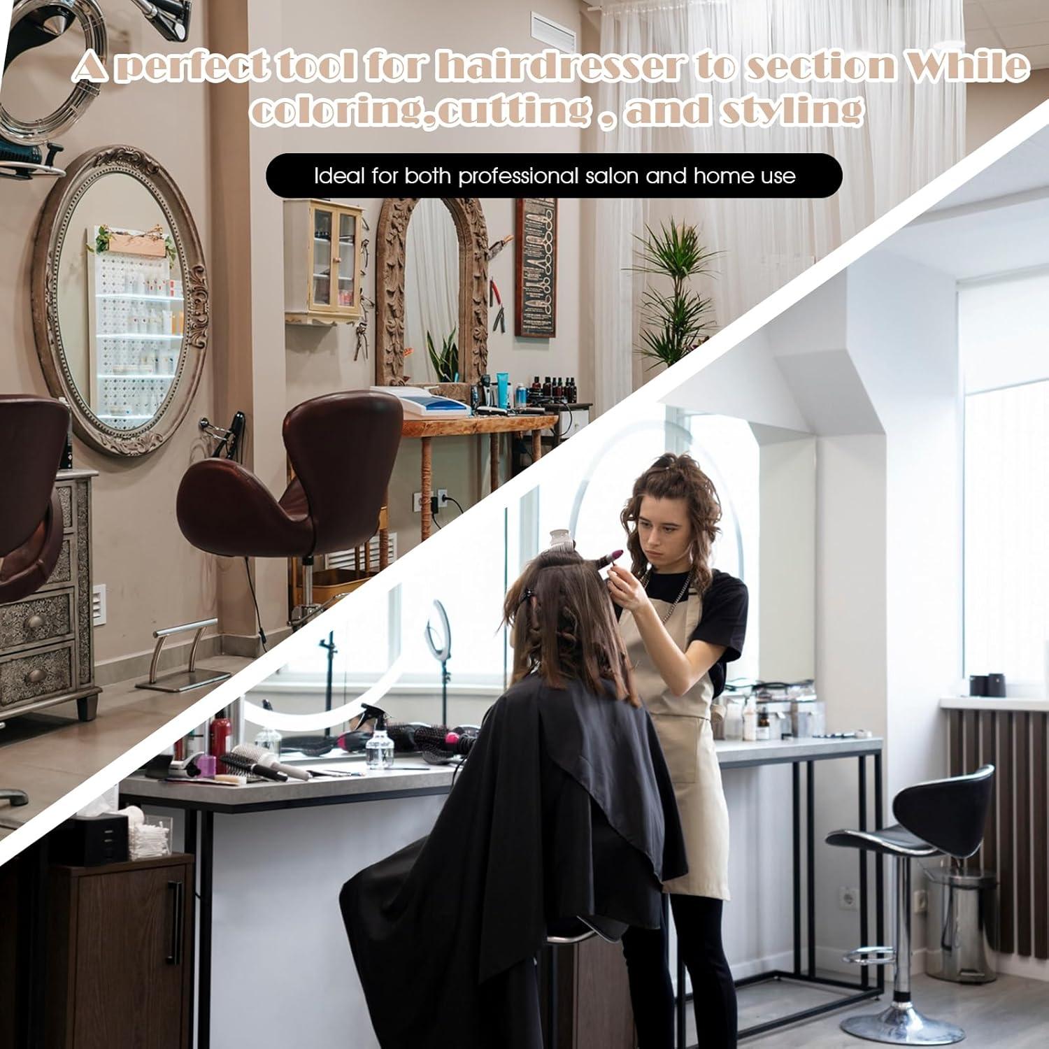 Juego de Clips para Seccionar Cabello Thinp - 2 Pcs Negro