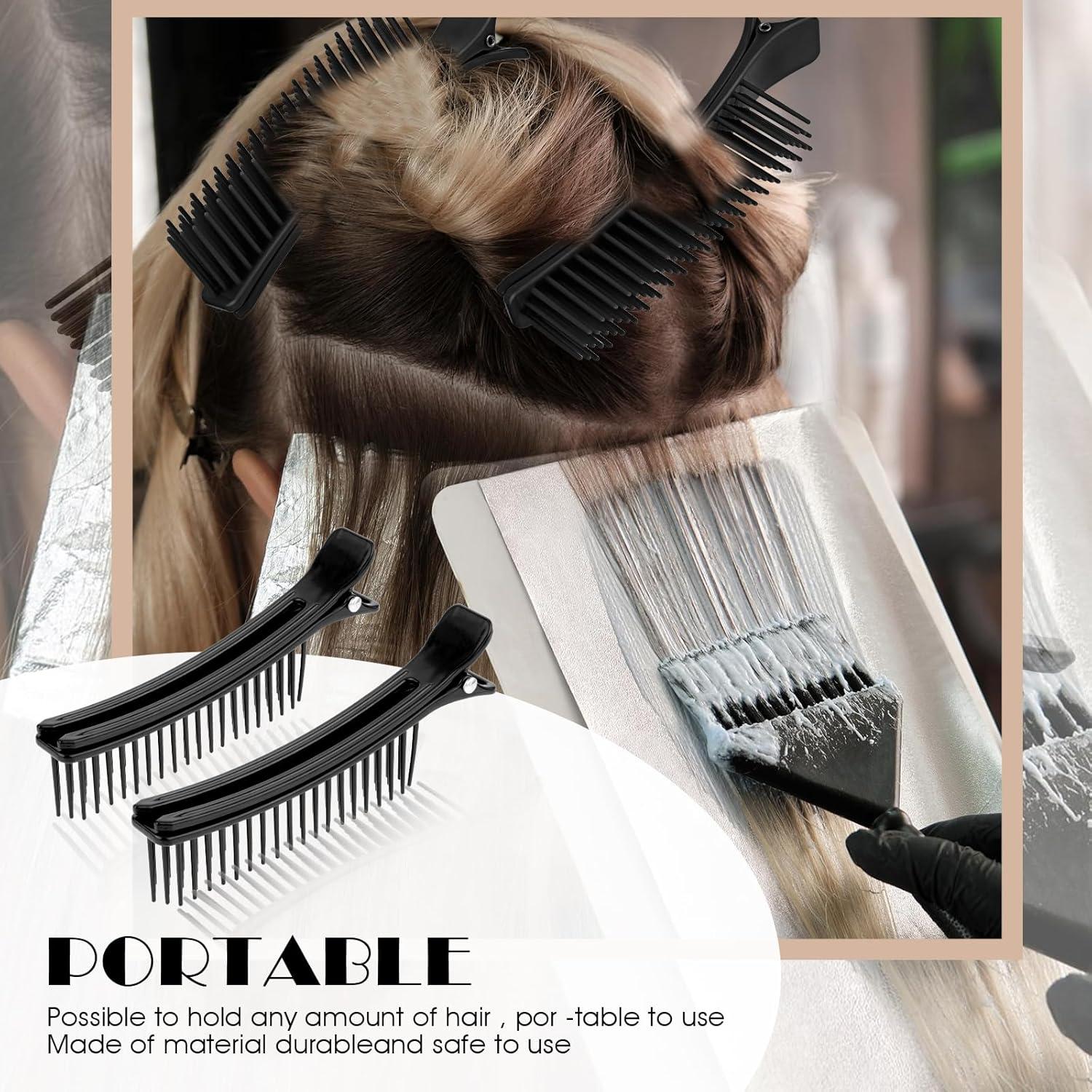 Juego de Clips para Seccionar Cabello Thinp - 2 Pcs Negro