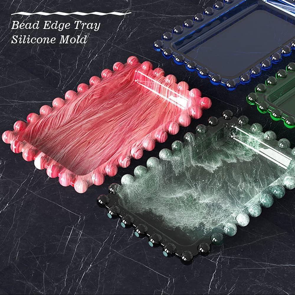 Molde de Bandeja Rectangular Wehous con Bordes de Perlas - Silicona