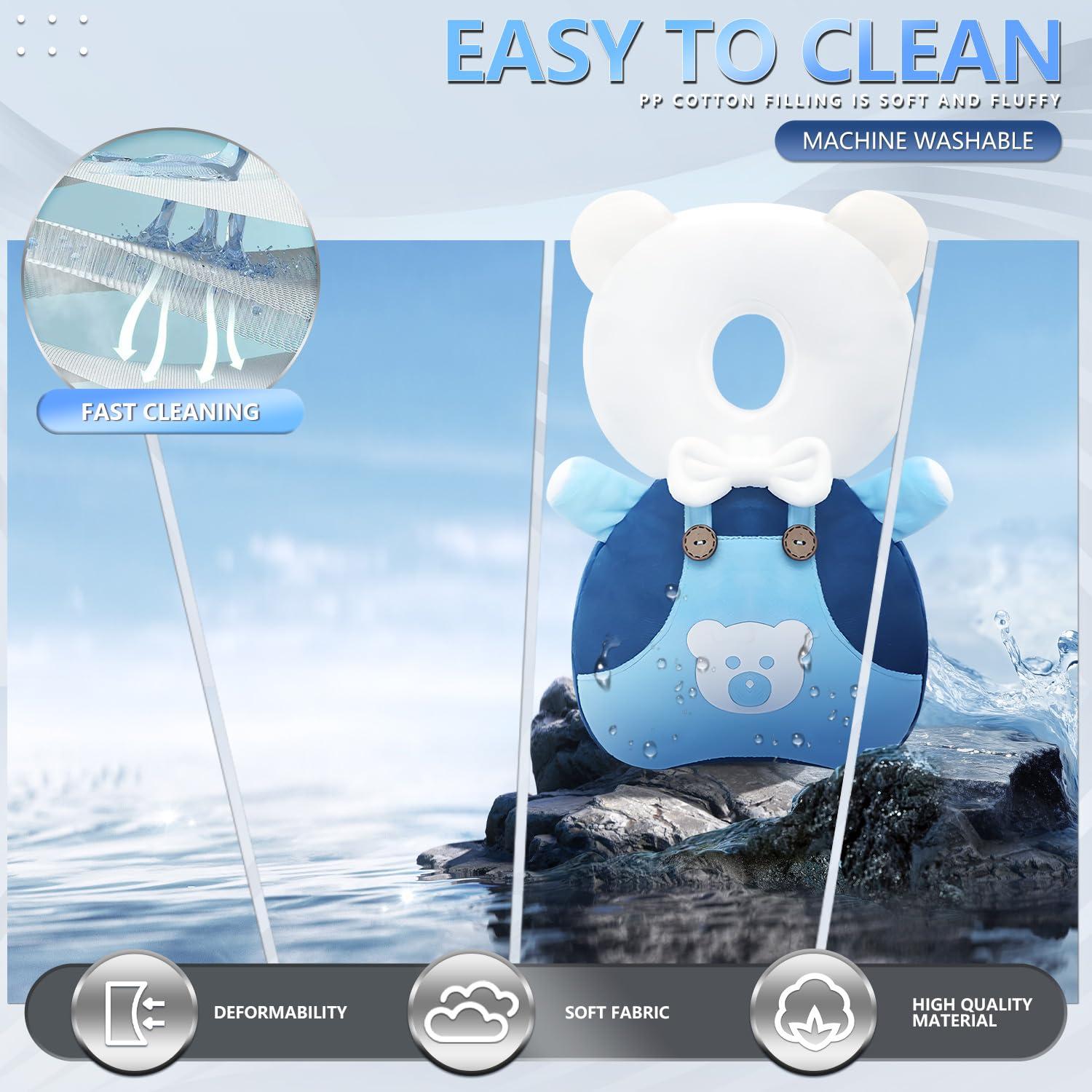 Mochila Protector de Cabeza Bebé AUKOUPCIL Ajustable Osos