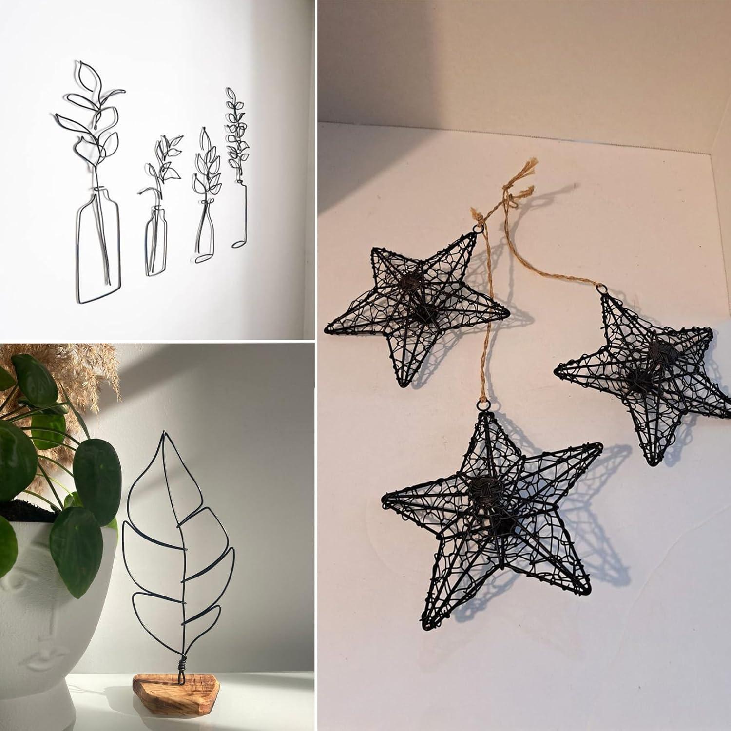 Alambre de Aluminio 14 Calibres Negro 29 Metros para Manualidades