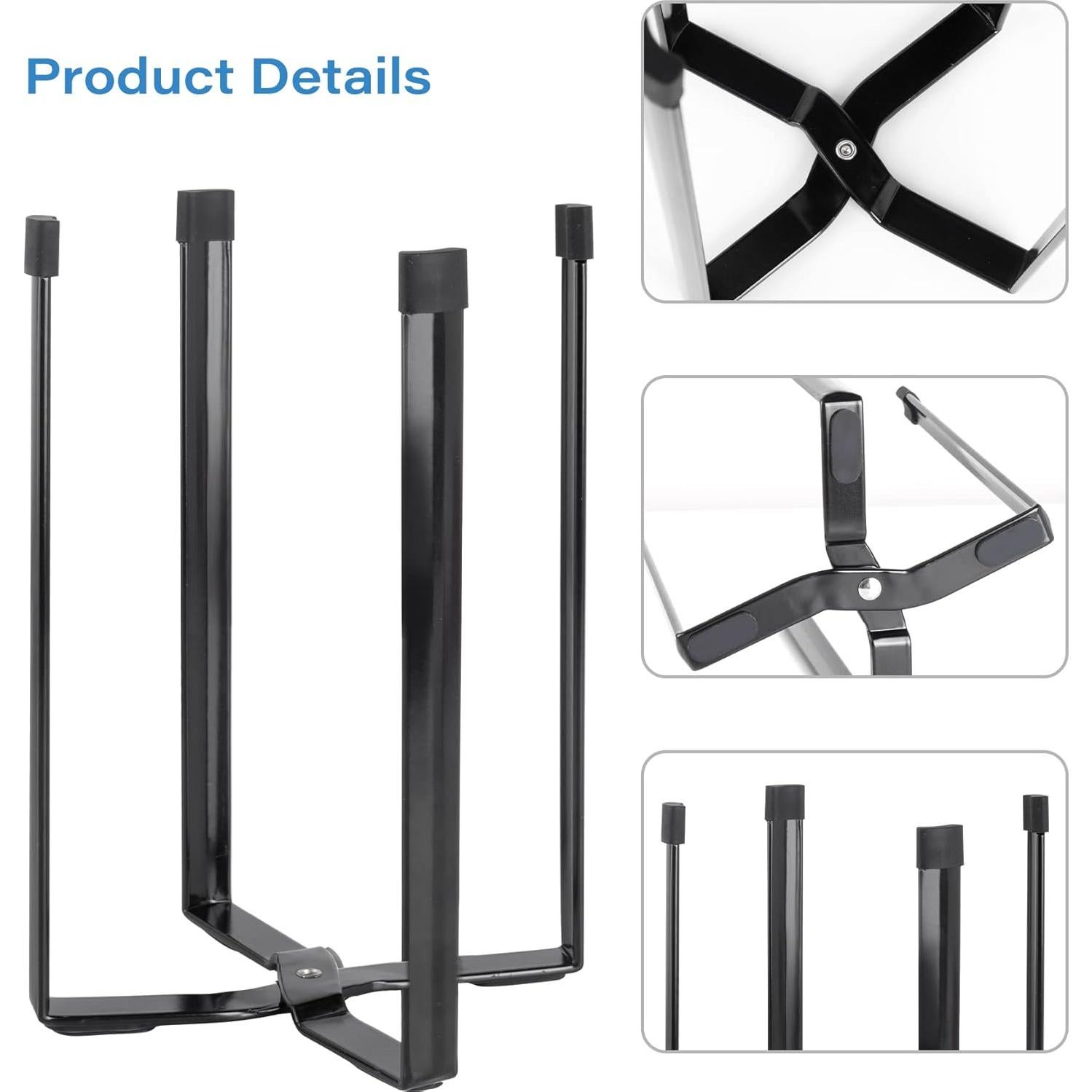 Soporte Multifuncional para Secar Copas y Bolsas de Plástico Negro