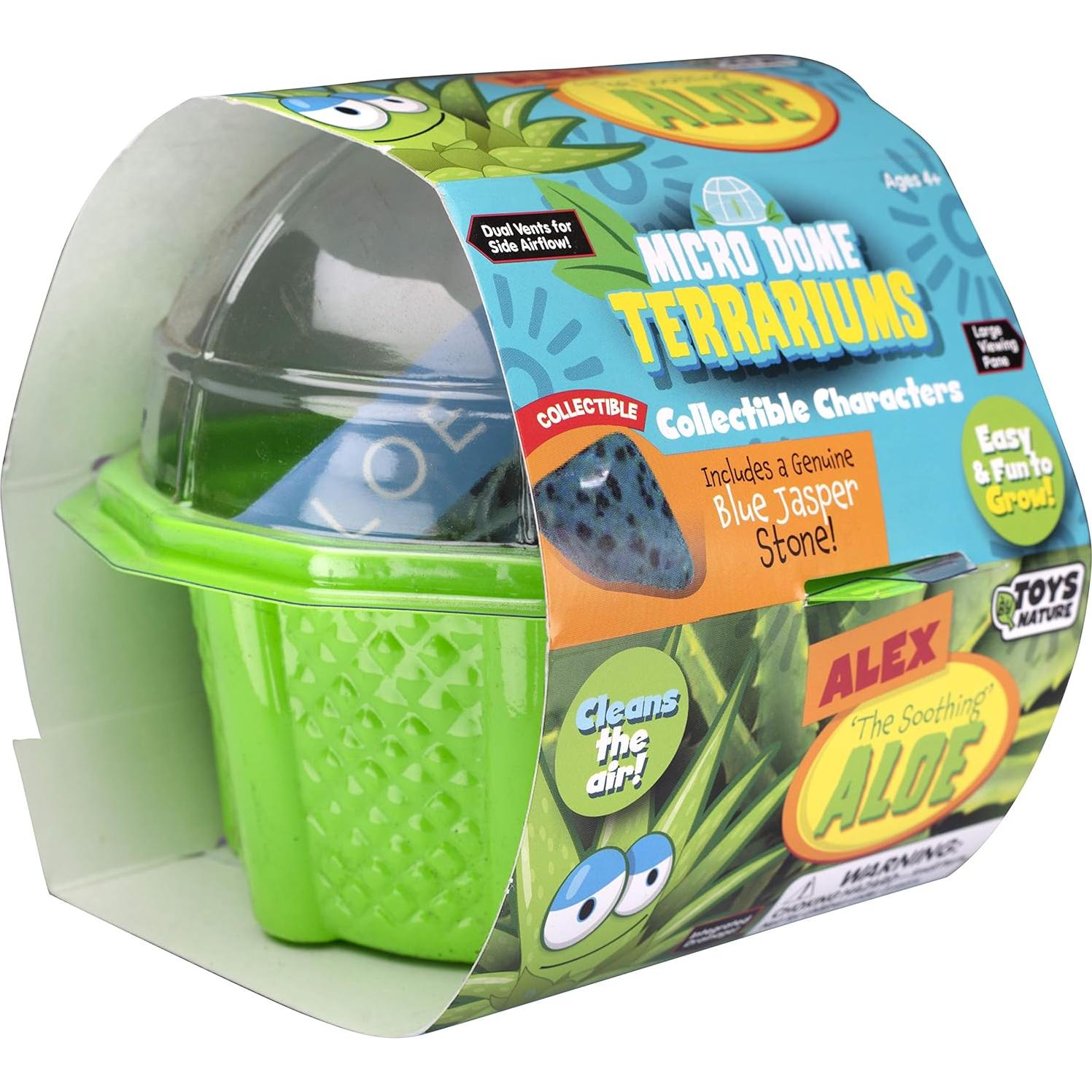Kit de Terrario Alex El Aloe Calmante Toys By Nature - Cultiva tu Planta Mascota