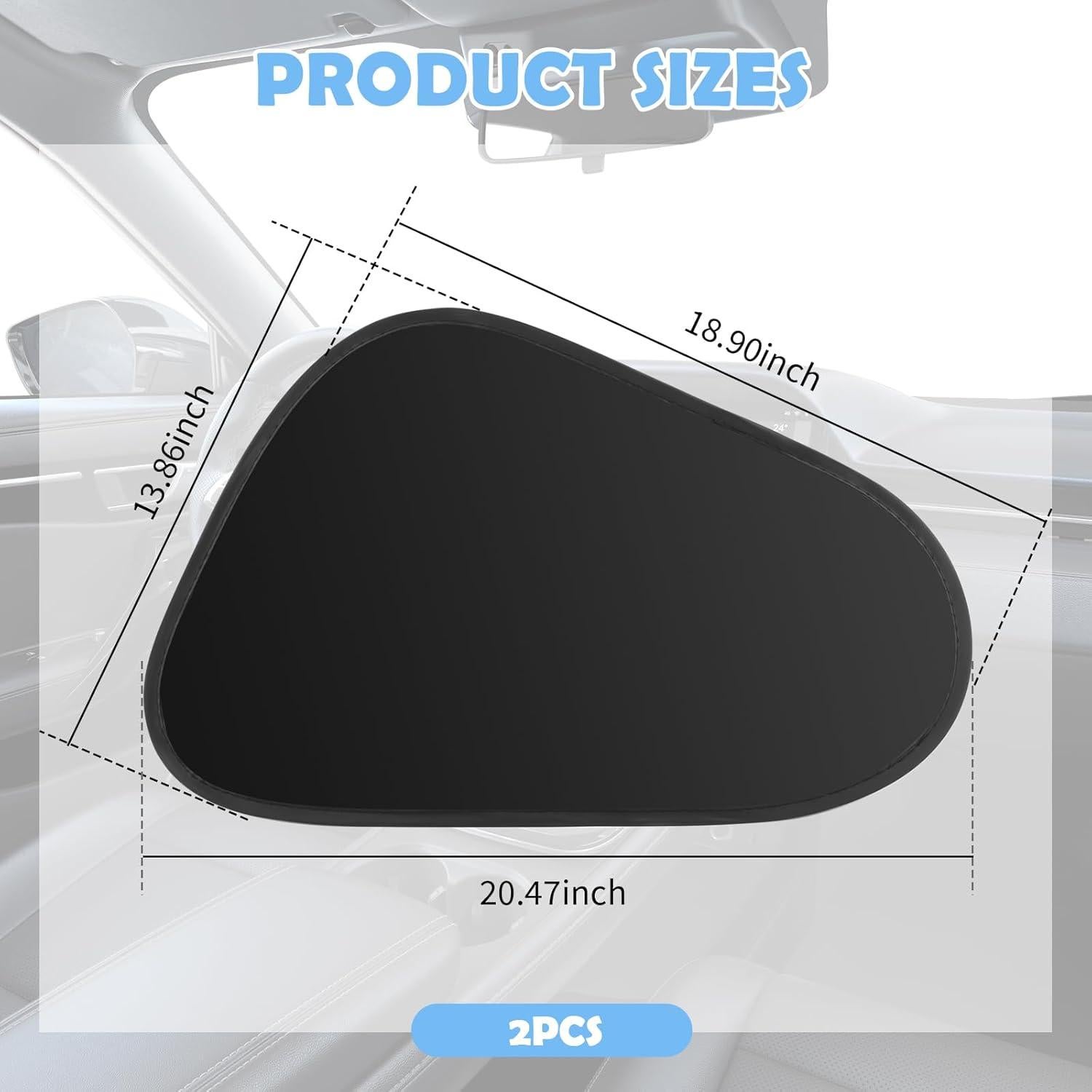 Sombrillas para Ventanas de Coche Figpade 48x35cm 2PCS