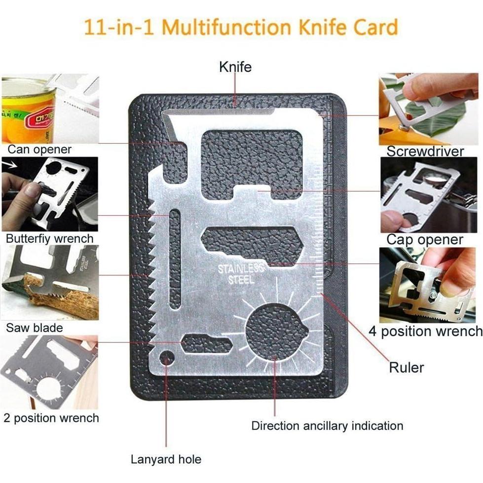 Kit de Supervivencia XUANLAN 13 en 1 con Pulsera y Encendedor