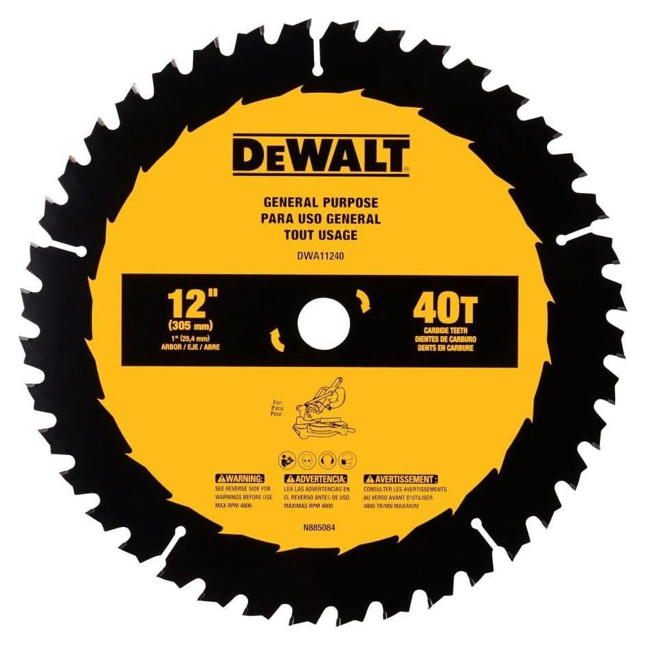 Hoja de sierra circular DEWALT 30.5 cm 40T DWA11240