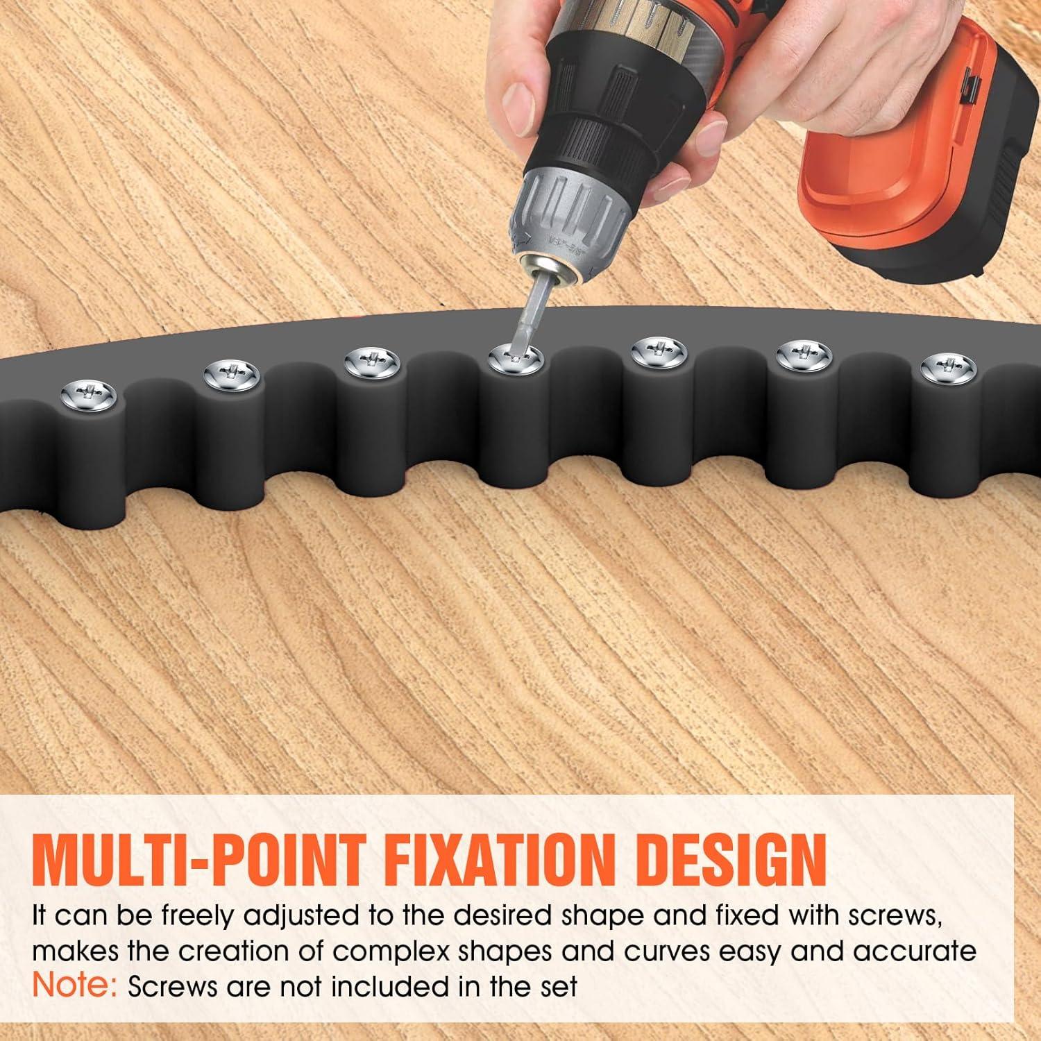 Guía de Router Edge Pisman 100cm Plástico para Fresado Curvas