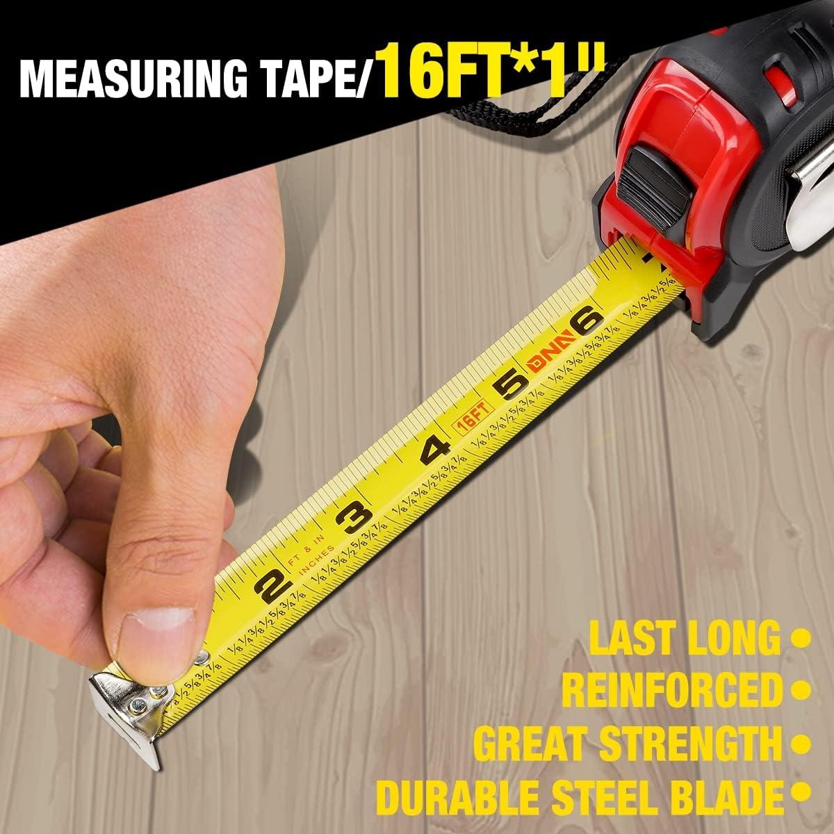 Cinta Métrica de Acero DNA Motoring 4.88 m con Bloqueo