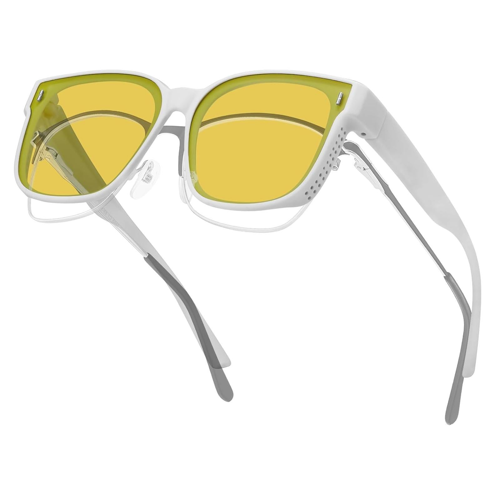 Gafas de Visión Nocturna CARFIA HD Amarillo para Conducir