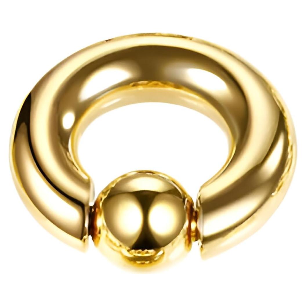 Arete Septum Acero Inoxidable Plata 14mm 2mm Unisex