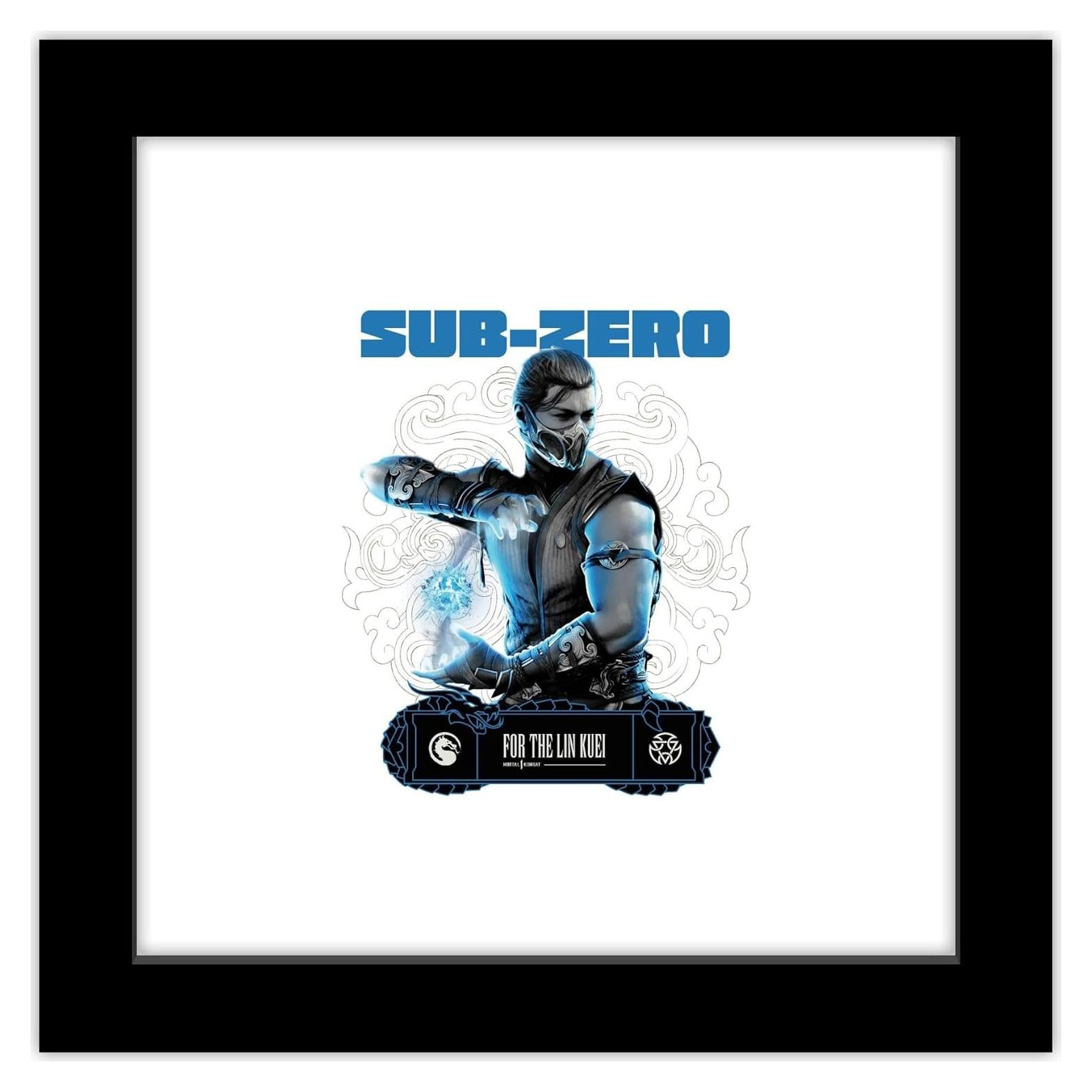 Arte de Pared Gallery Pops Mortal Kombat Sub-Zero 30.5x30.5cm