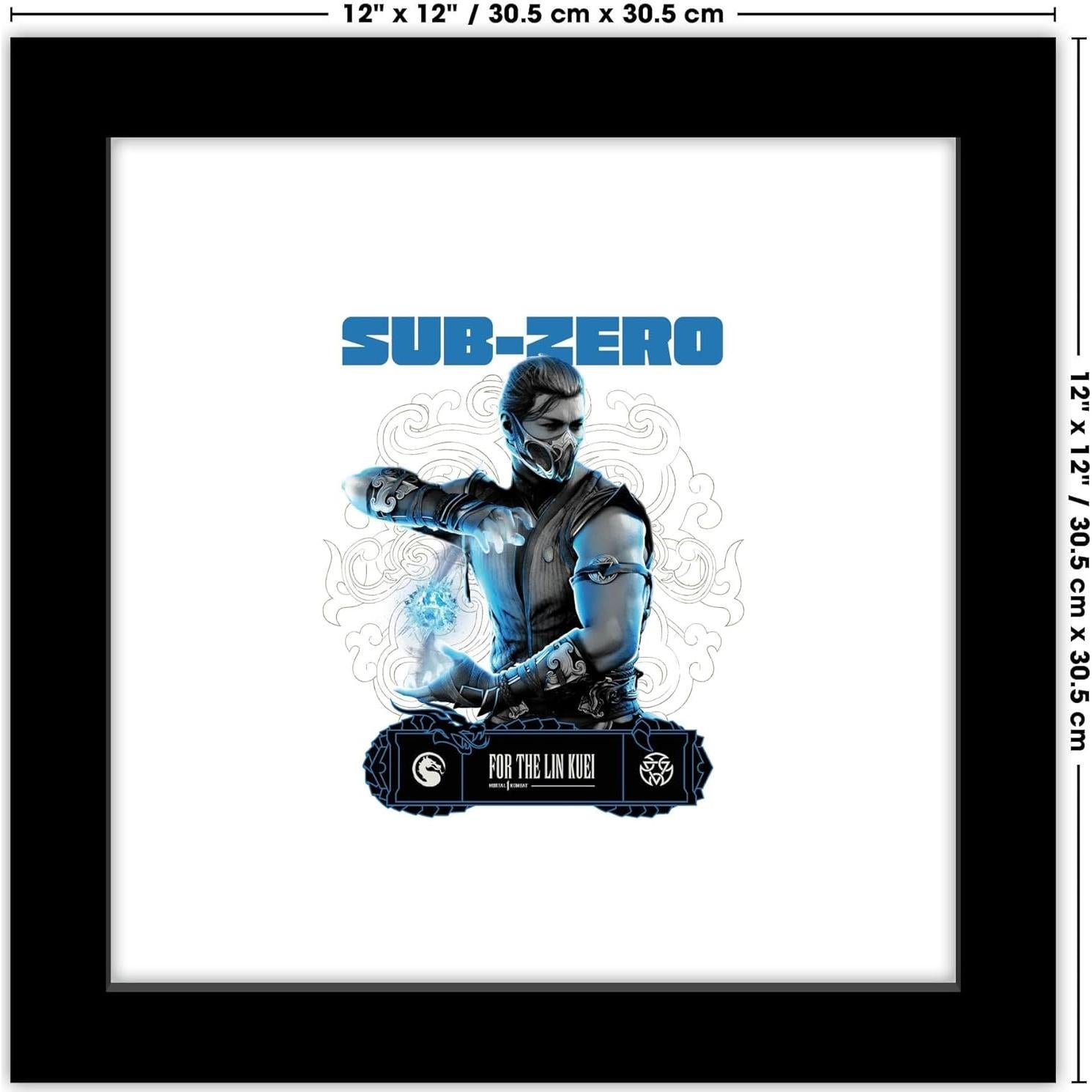 Arte de Pared Gallery Pops Mortal Kombat Sub-Zero 30.5x30.5cm