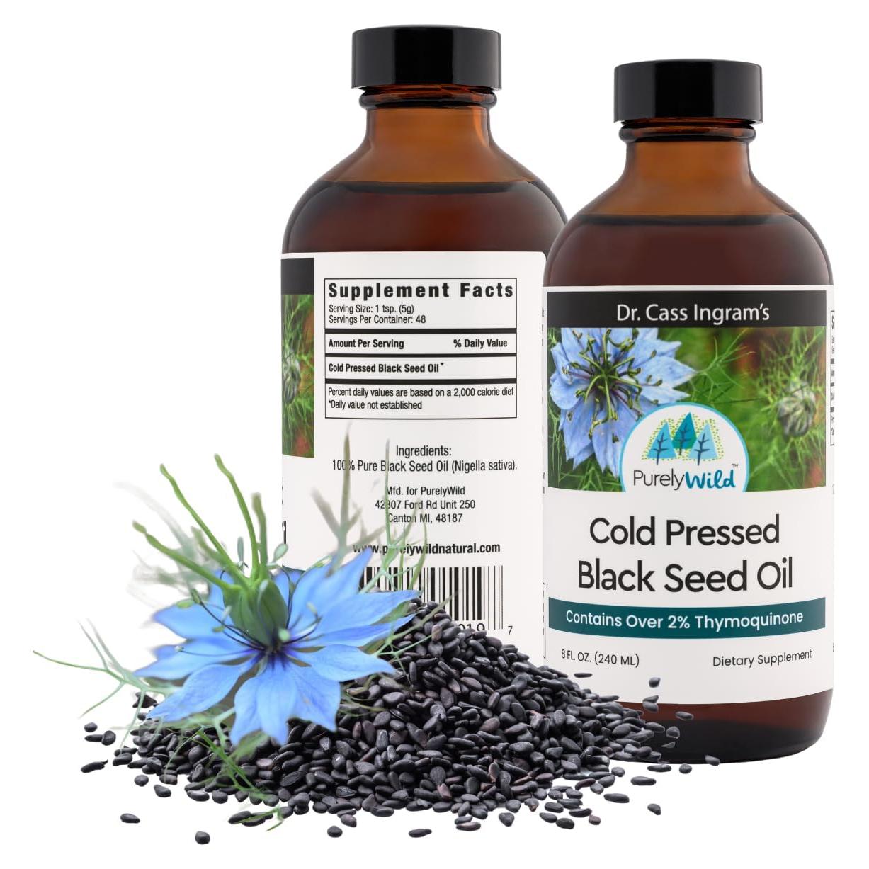 Aceite de Semilla Negra Purely Wild 236.6 ml - Suplemento Inmunológico