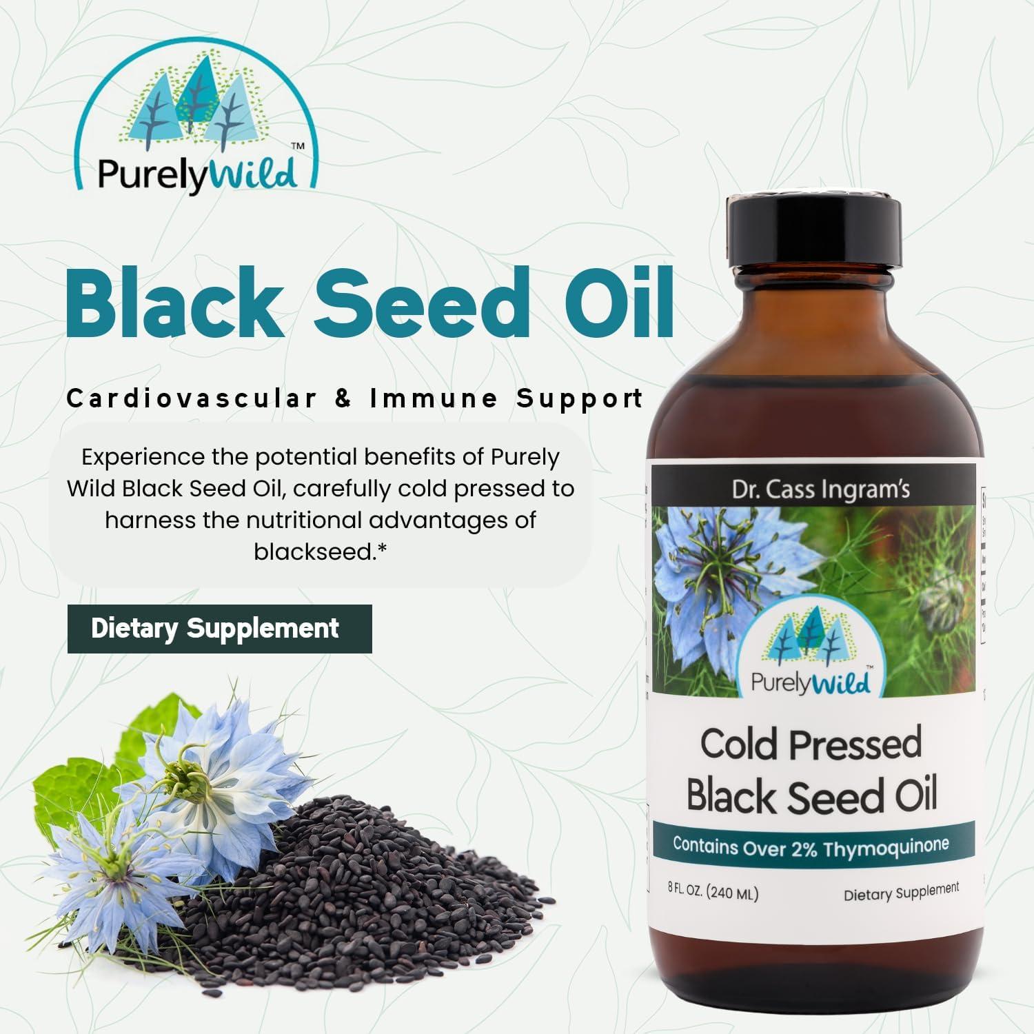 Aceite de Semilla Negra Purely Wild 236.6 ml - Suplemento Inmunológico