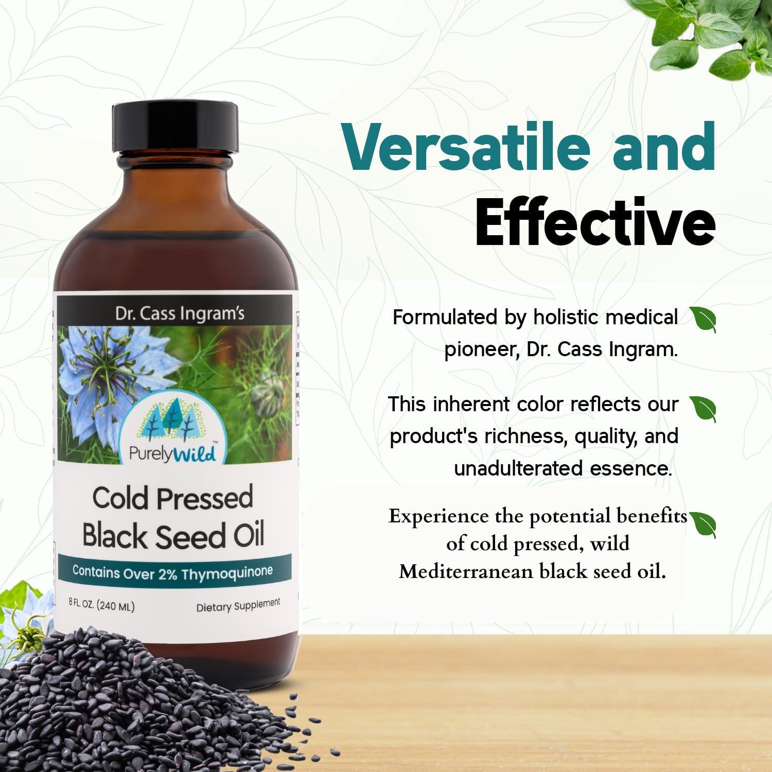 Aceite de Semilla Negra Purely Wild 236.6 ml - Suplemento Inmunológico