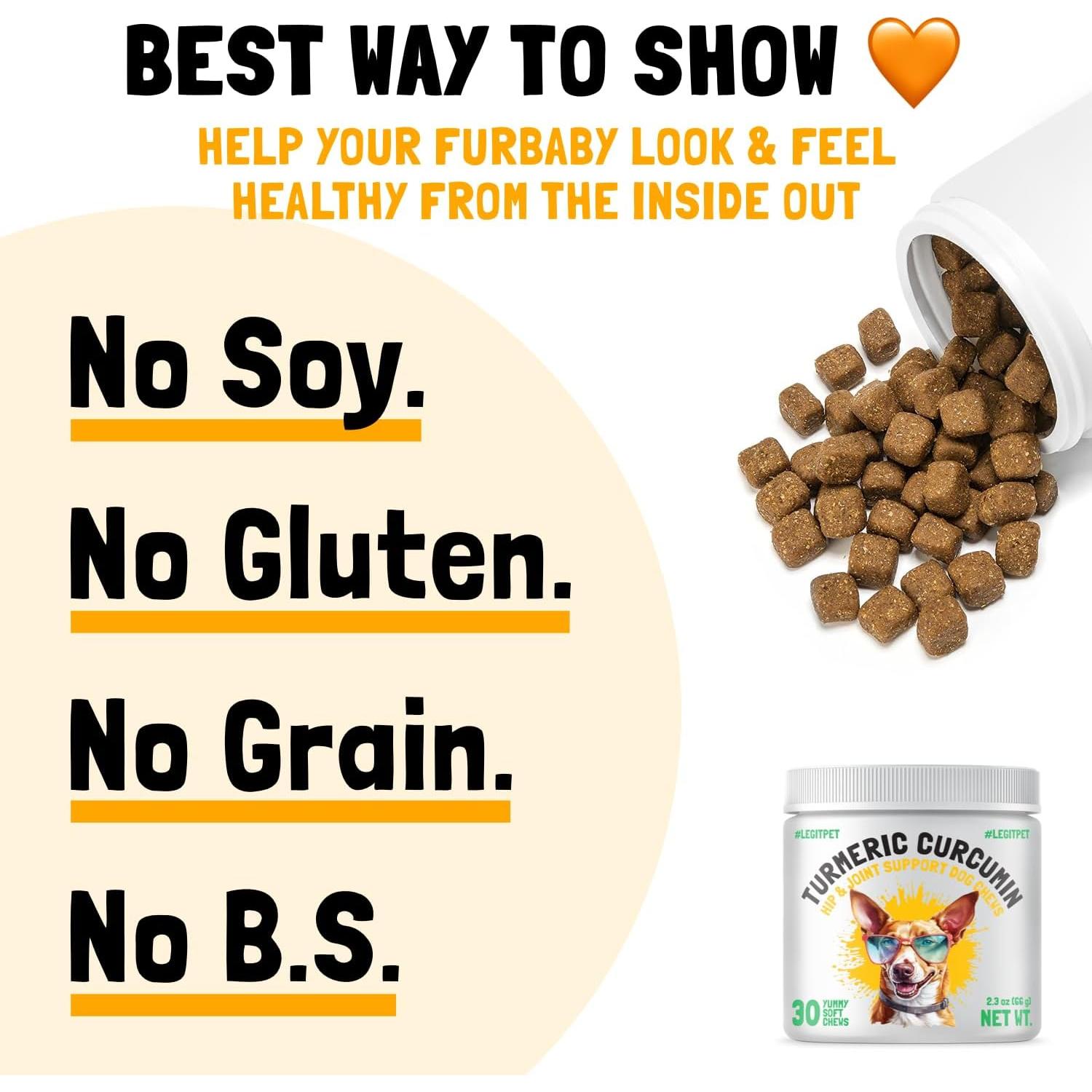 Suplemento de Cúrcuma LEGITPET para Perros - 30 Masticables