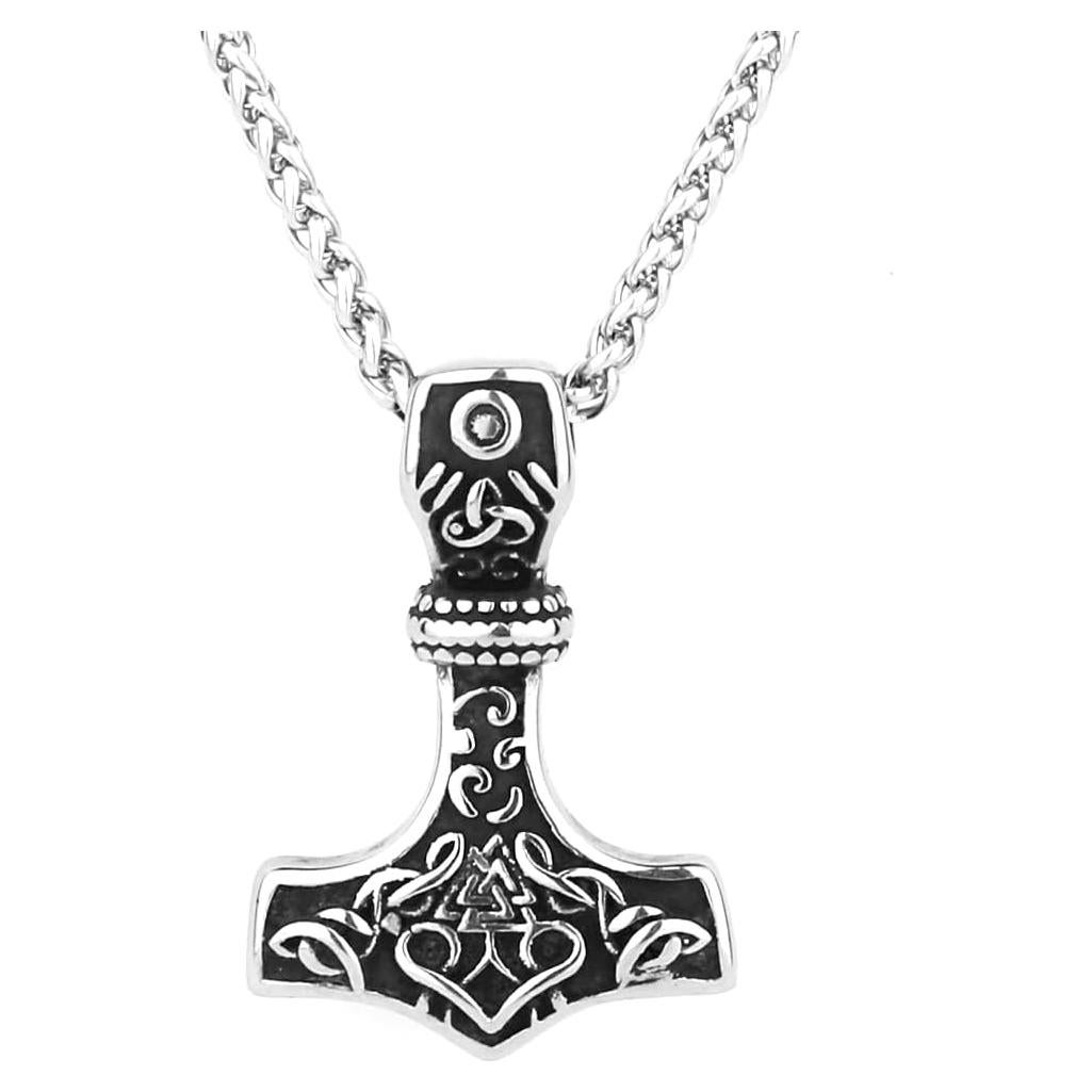 Collar Martillo Vikingo Thor Acero Inoxidable 60 cm