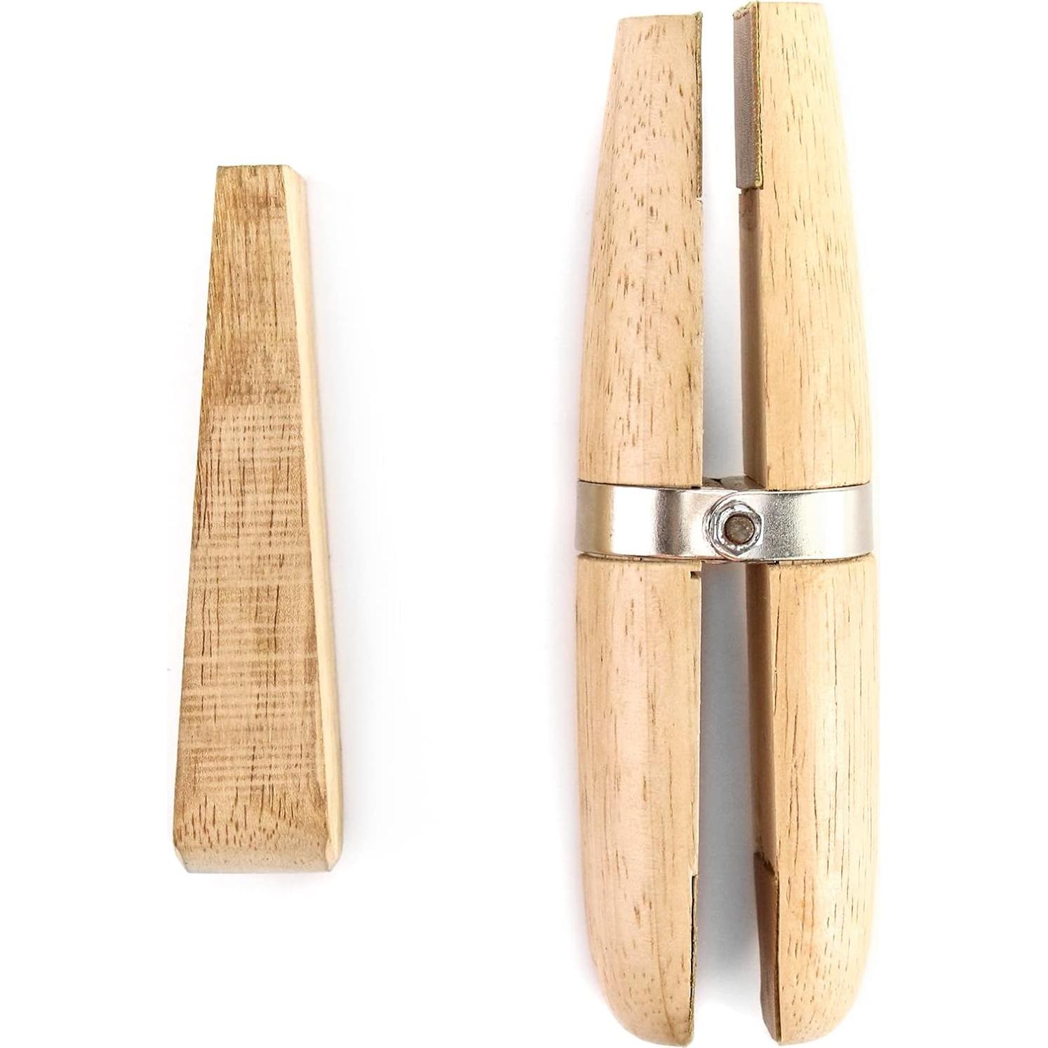 Abrazadera de Madera QWORK WD5534 para Joyería y Grabado